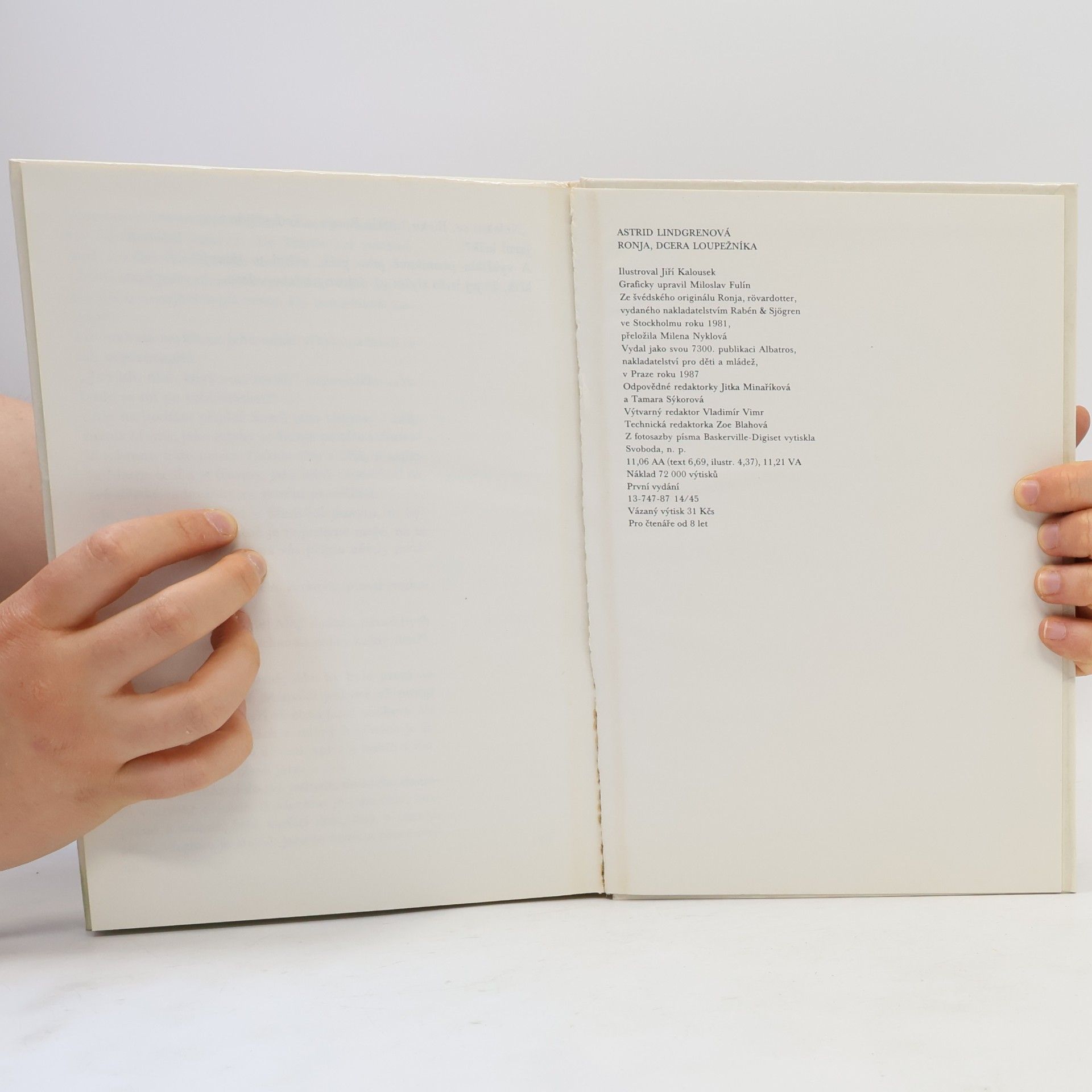 Astrid Lindgren Ronja, dcera loupežníka