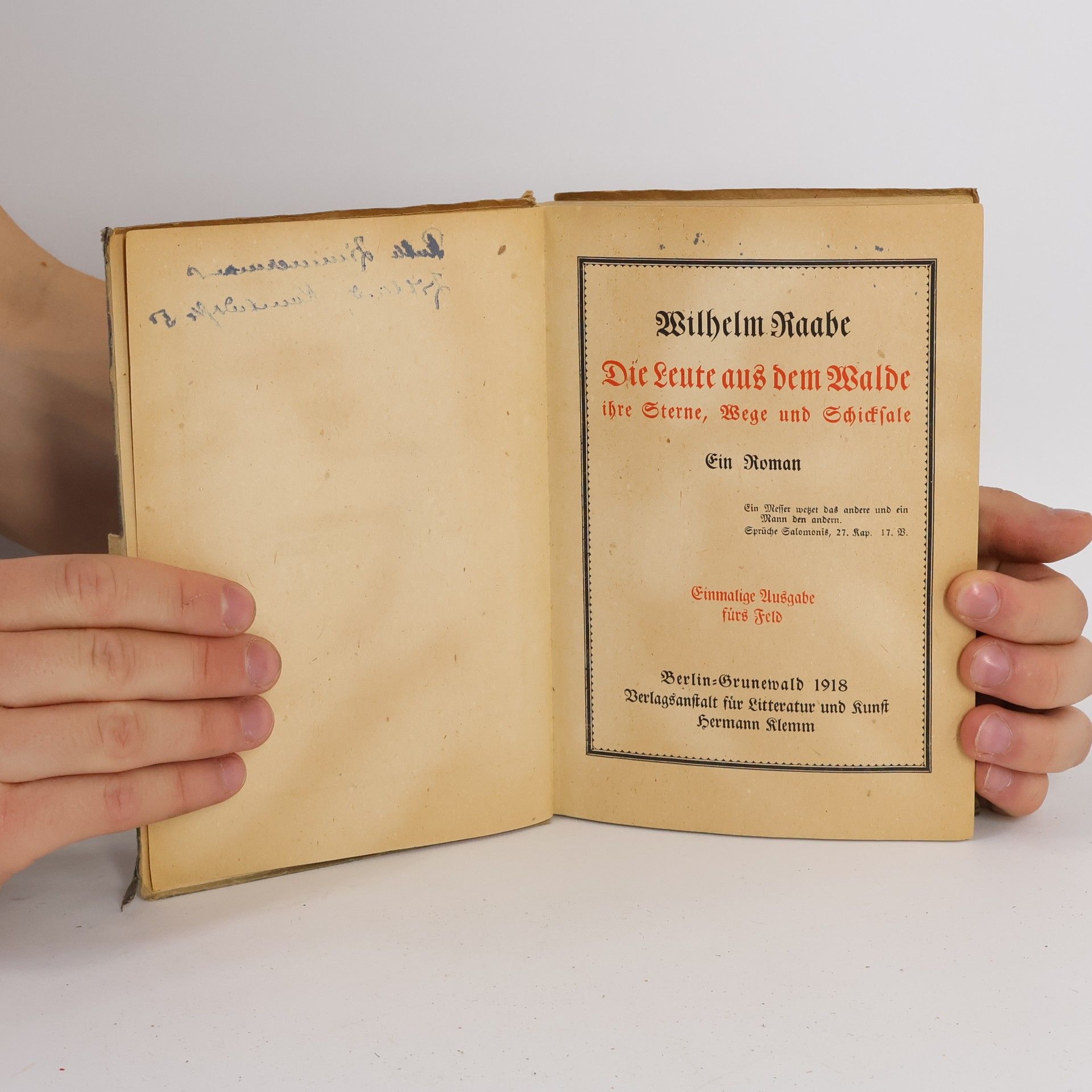 Wilhelm Hauff Die Leute aus dem Walde