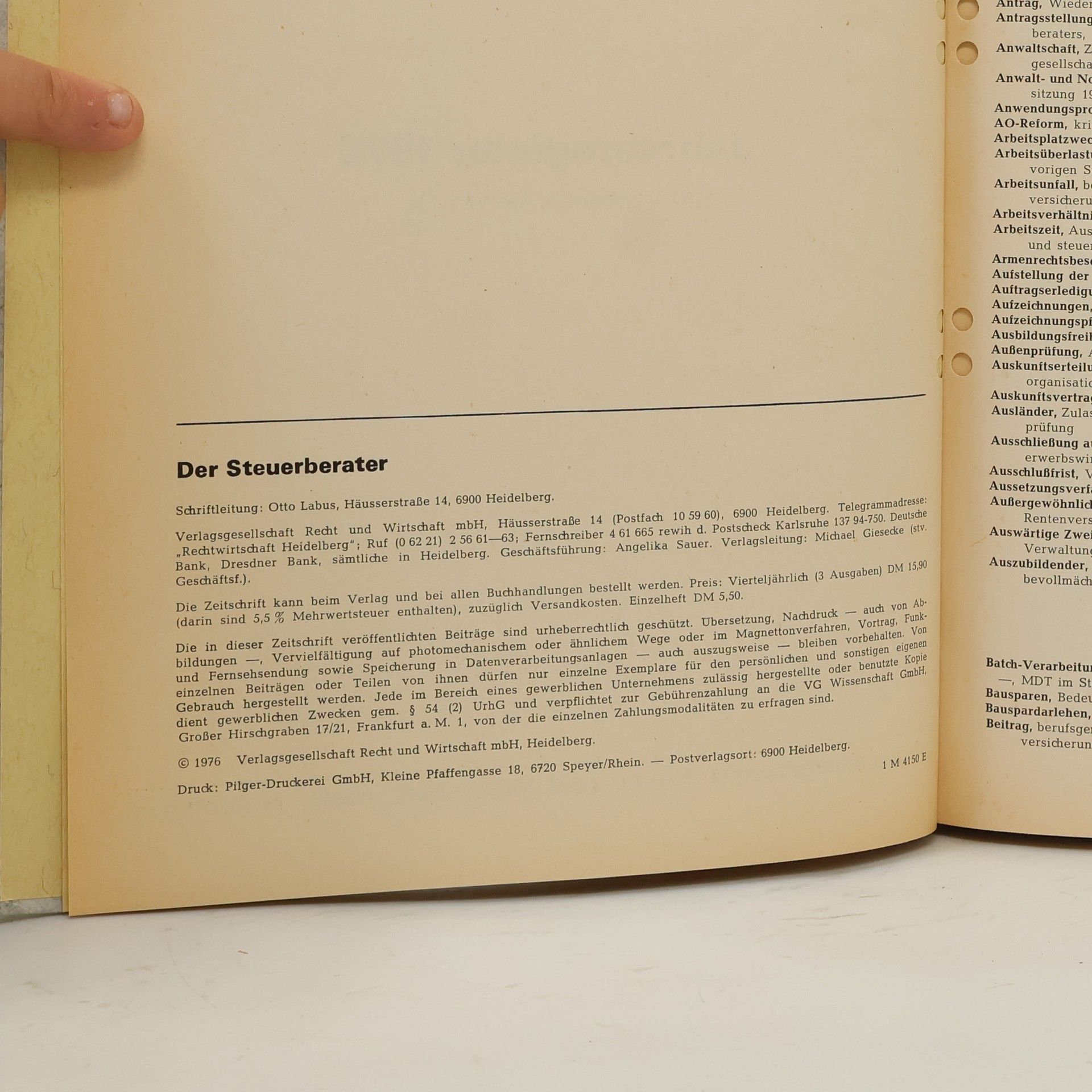 Collectif d'auteurs Der Steuerberater