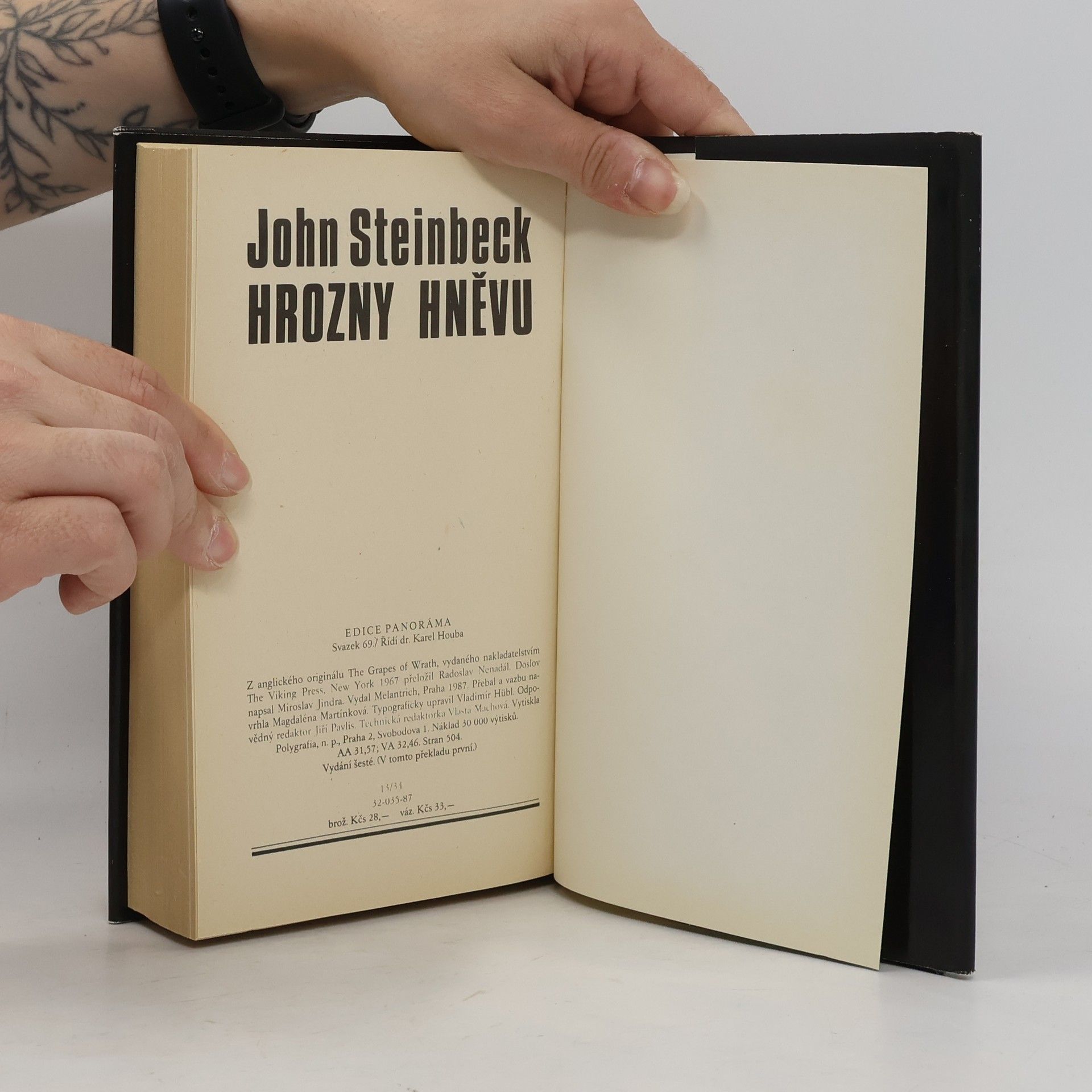 John Steinbeck Hrozny hněvu