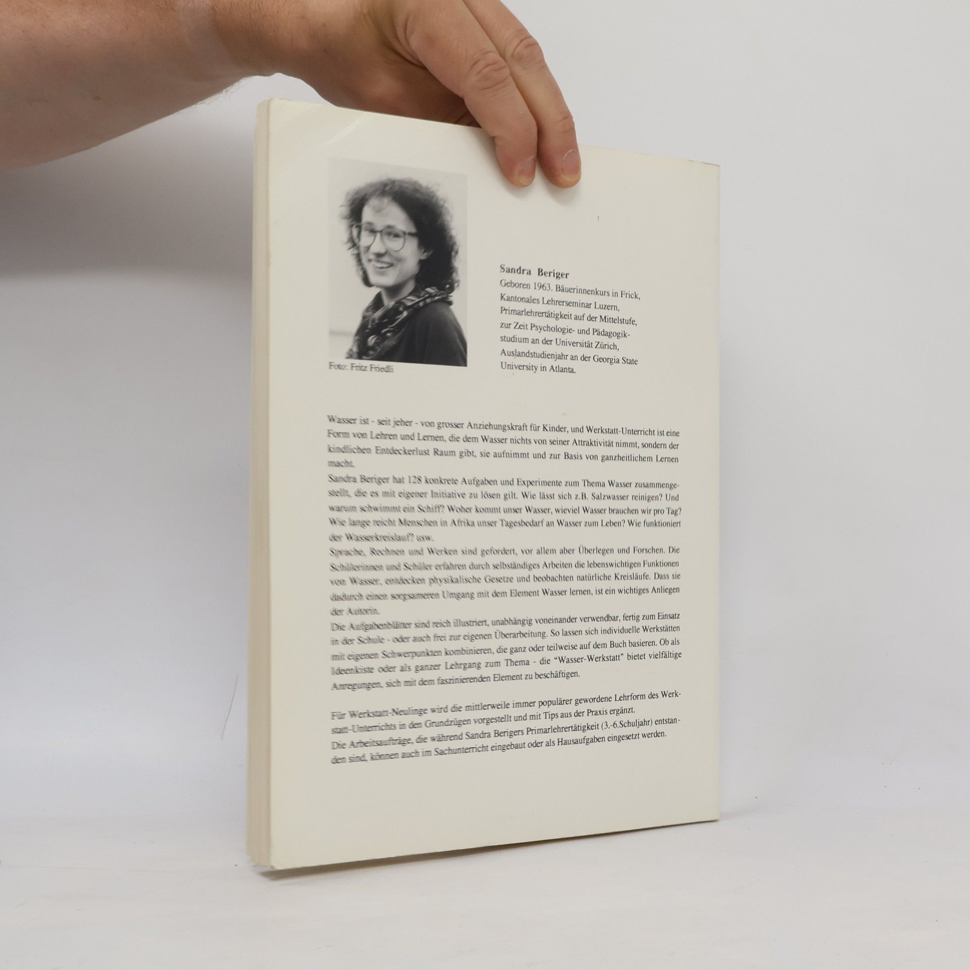 Sandra Beriger Wasser Werkstatt. Wasser entdecken, erforschen, erfahren.