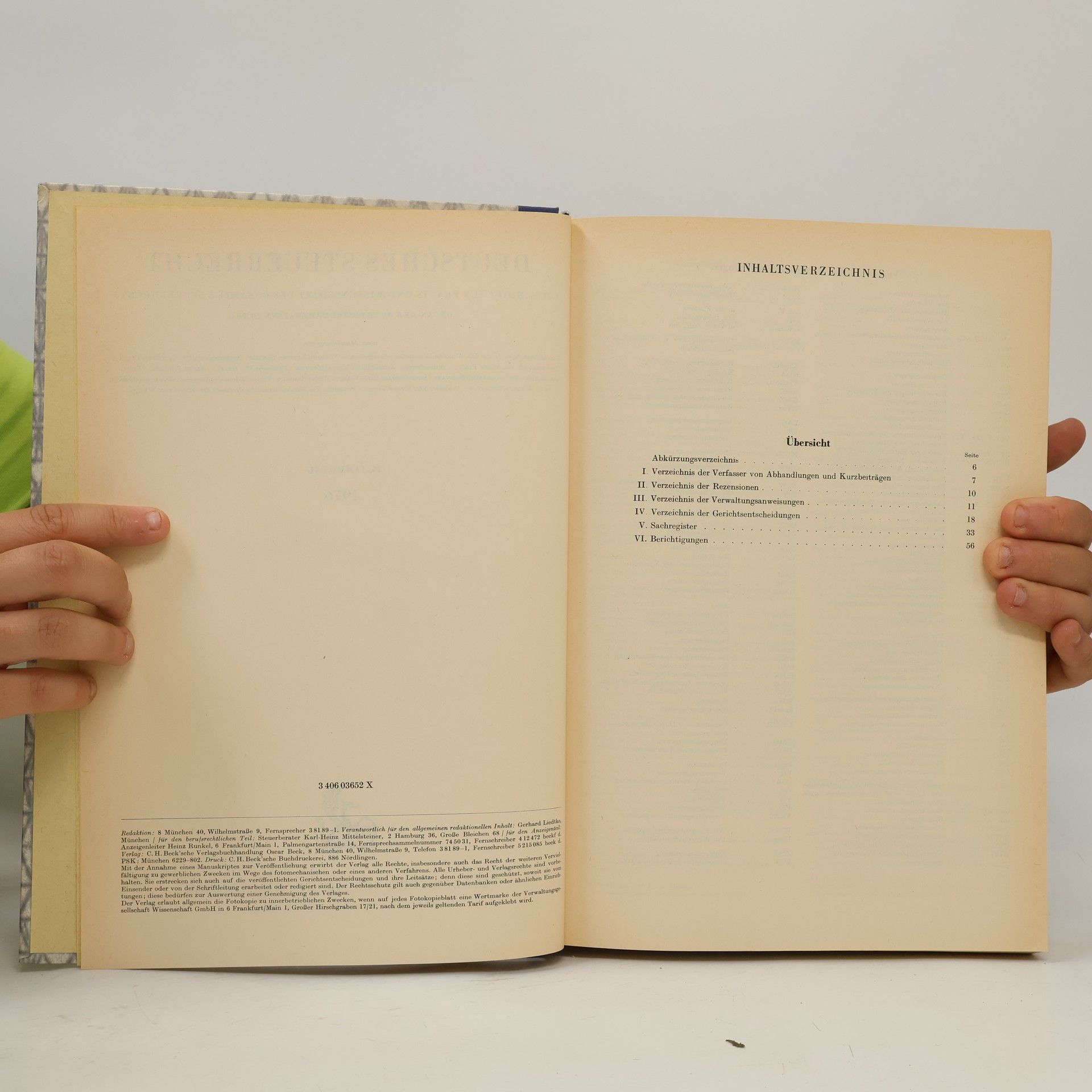 Collectif d'auteurs Deutsches Steuerrecht 1976