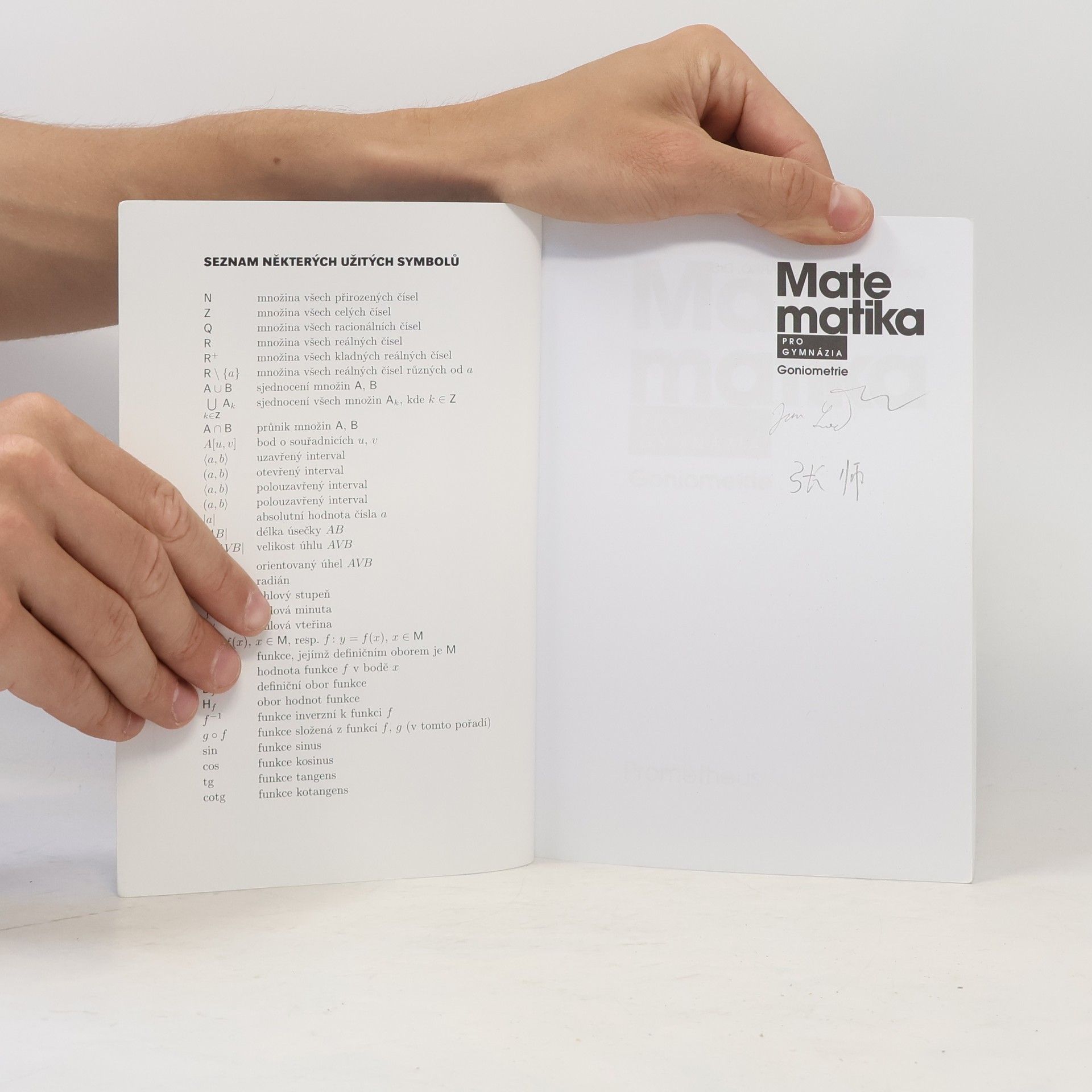 Oldřich Odvárko Matematika pro gymnázia. Goniometrie