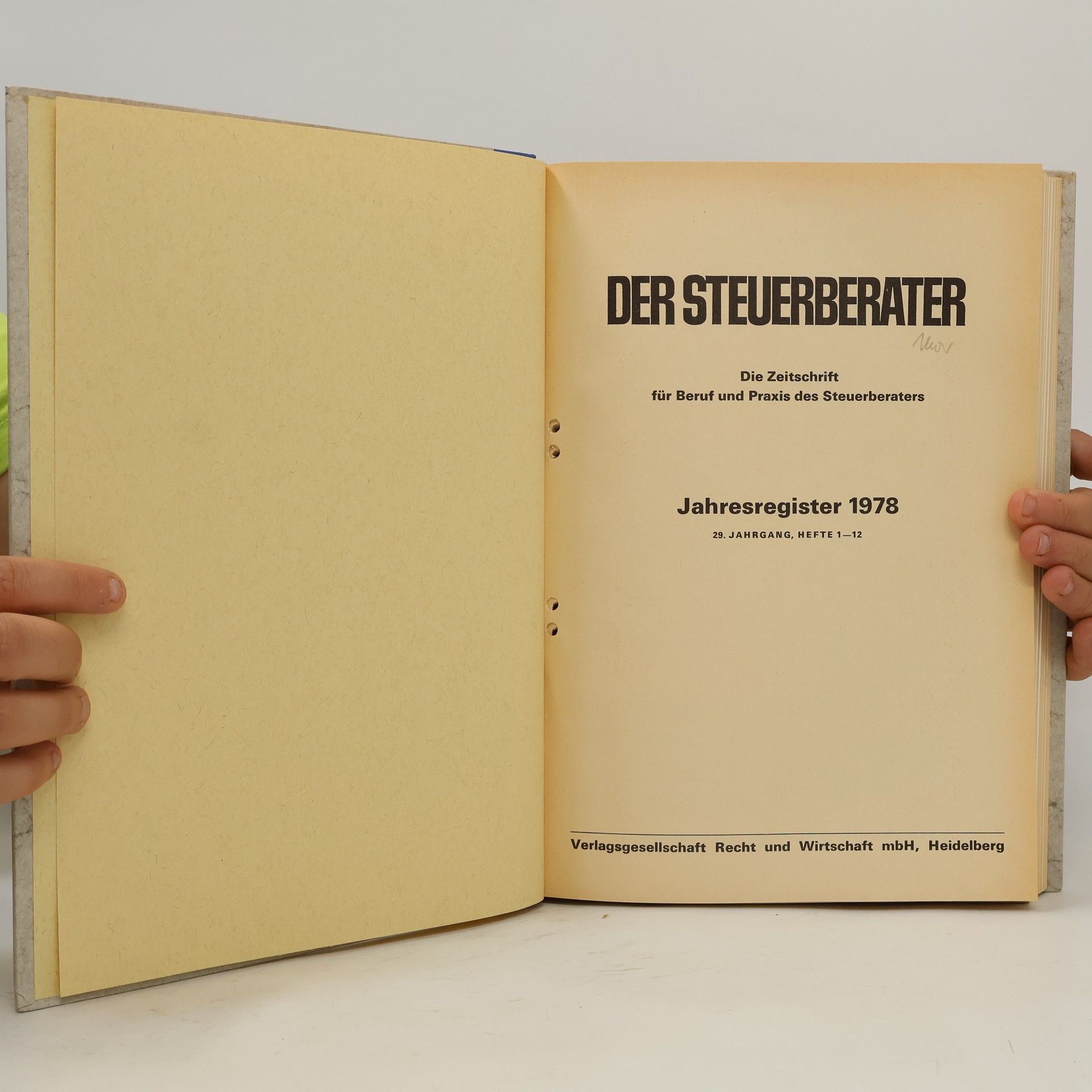 Autorenkollektiv Steuerberater. Jahresregister 1978