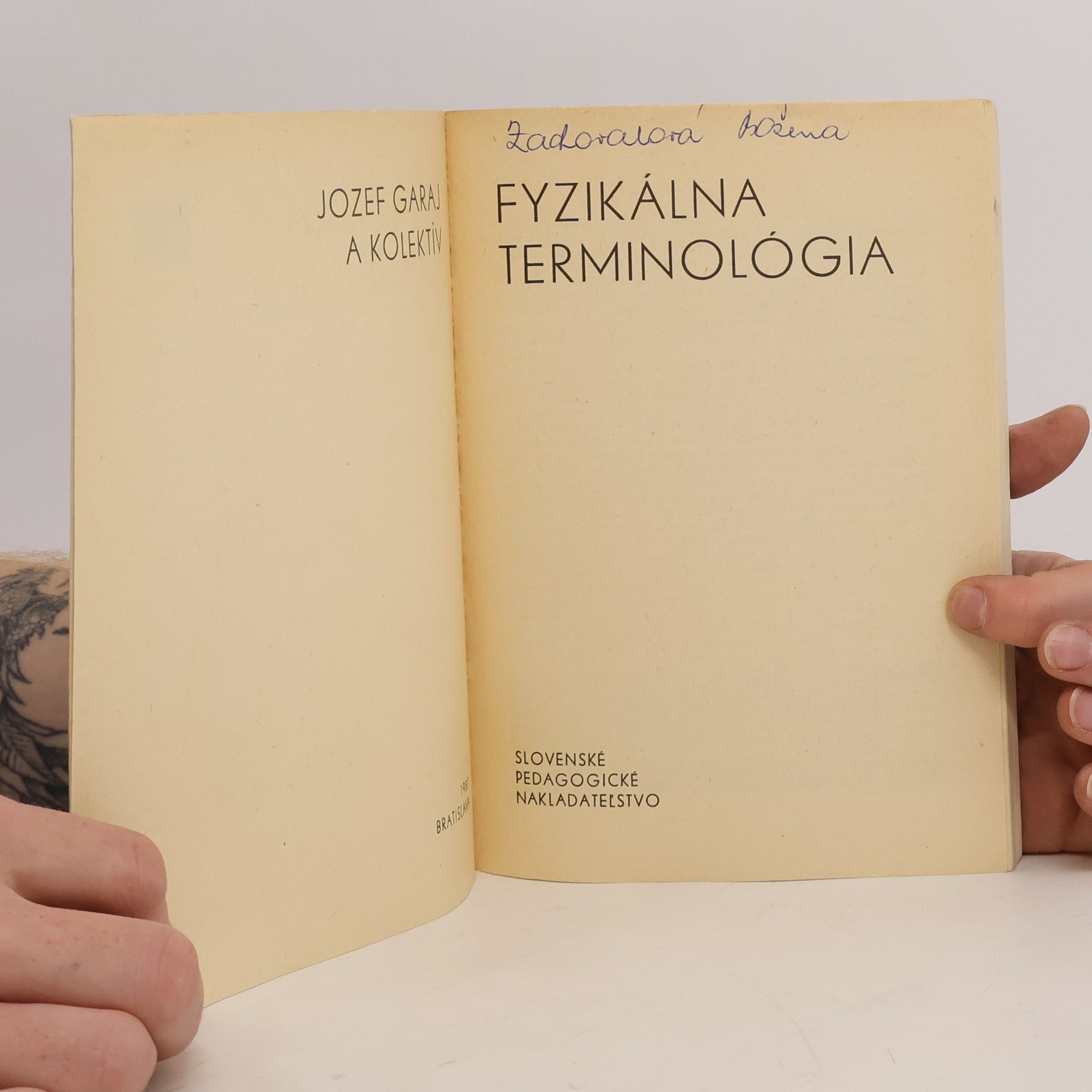 Jozef Garaj Fyzikálna terminológia