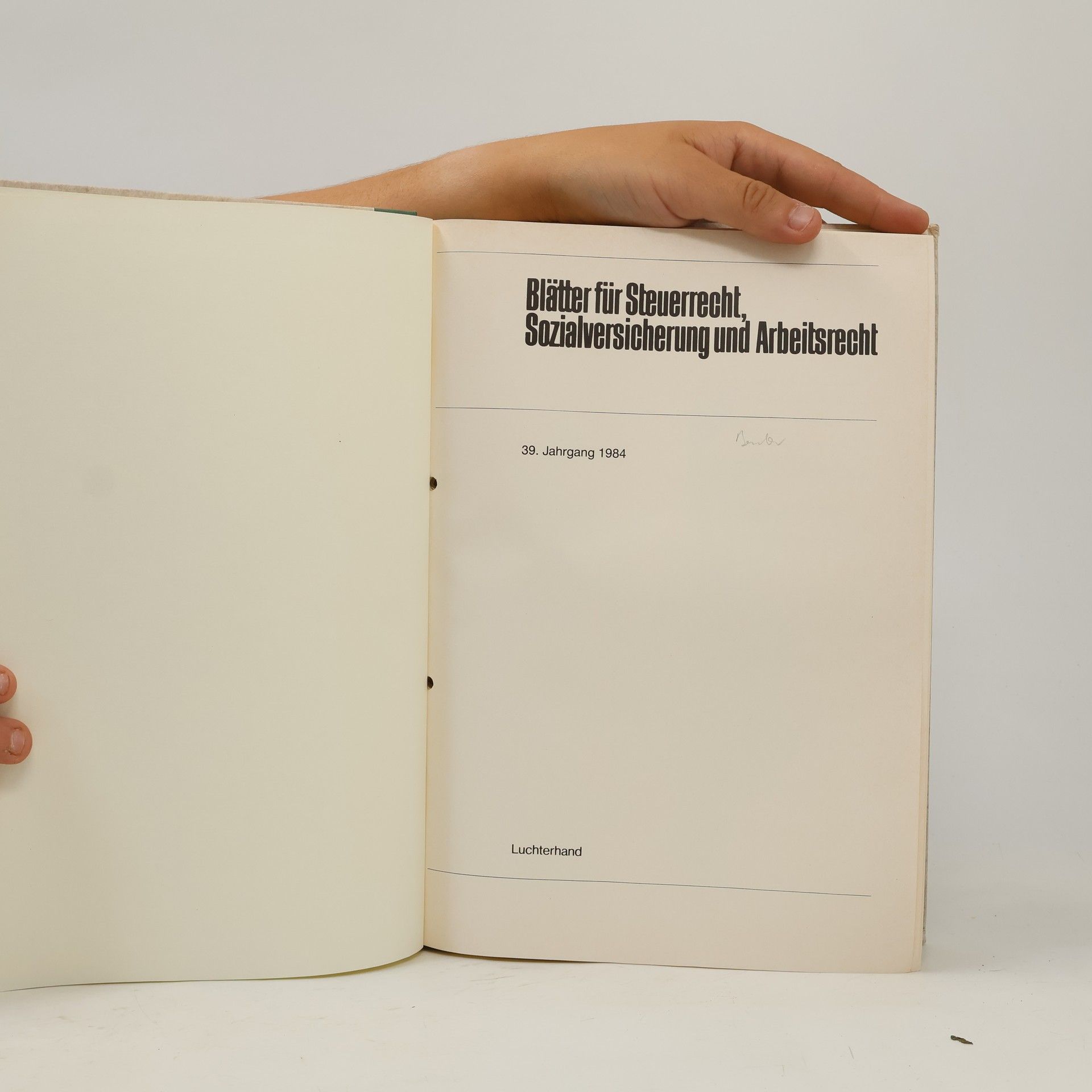 Autorenkollektiv Blätter für Steuerrecht, Sozialversicherung und Arbeitsrecht