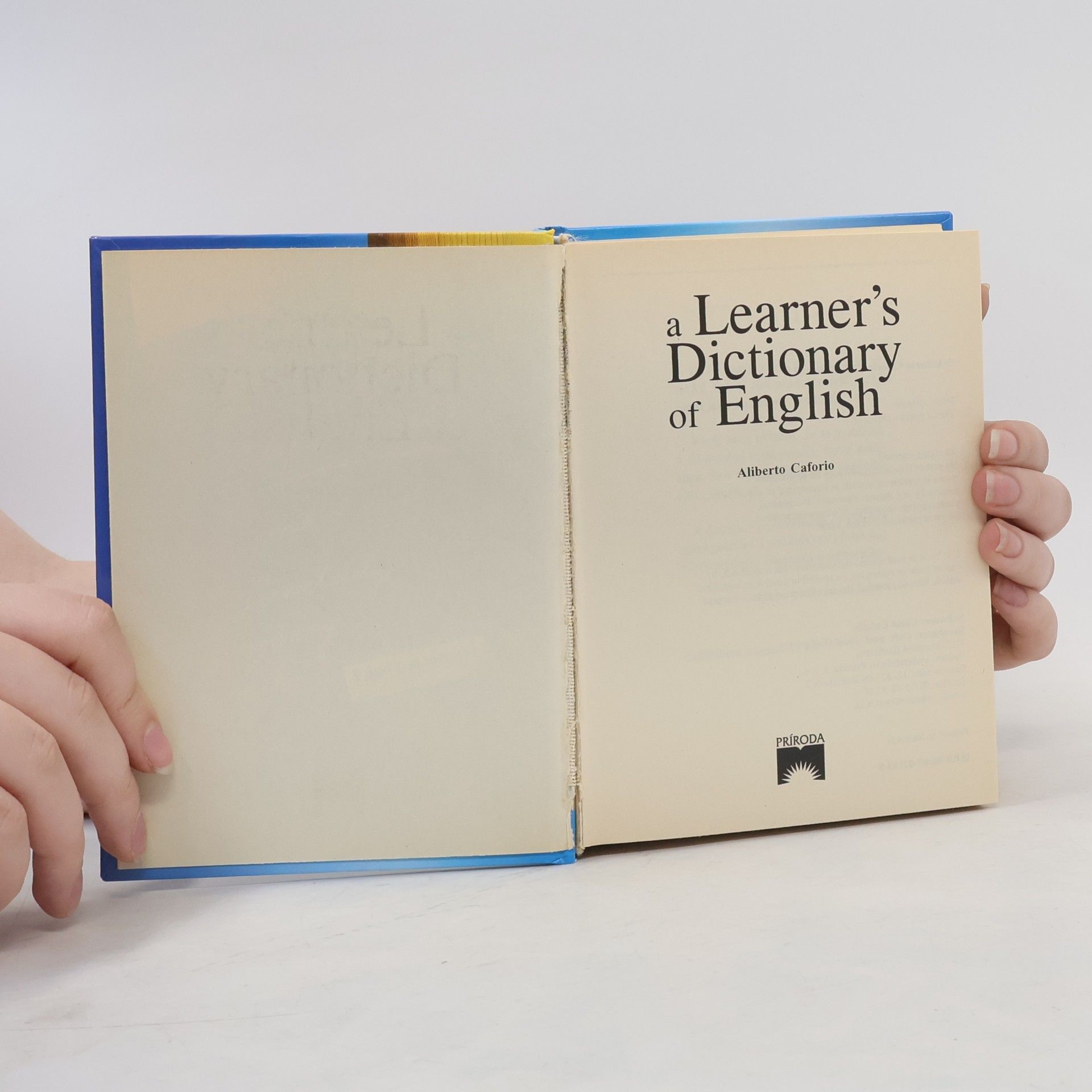 Aliberto Caforio A Learner's Dictionary of English