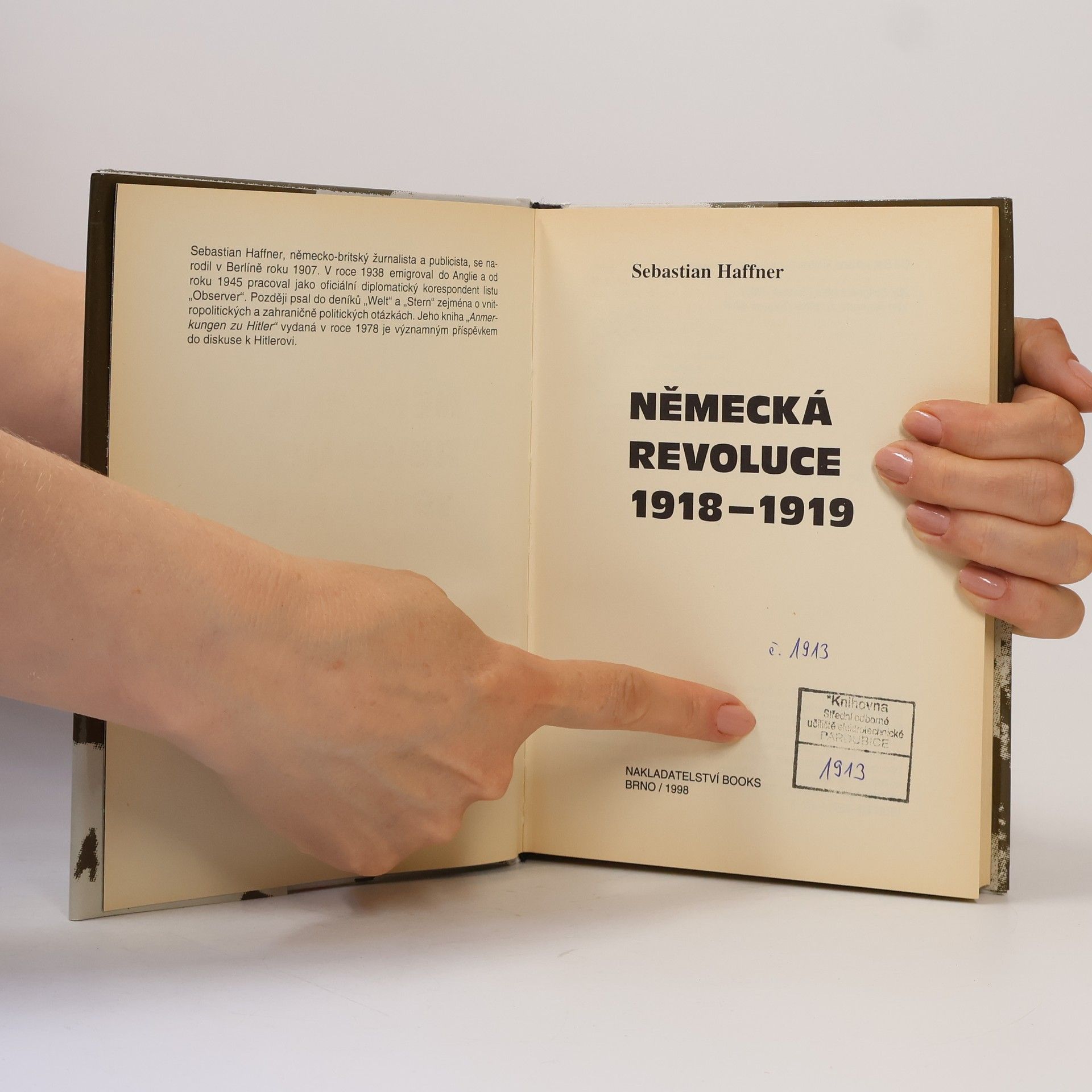 Sebastian Haffner Německá revoluce 1918-1919