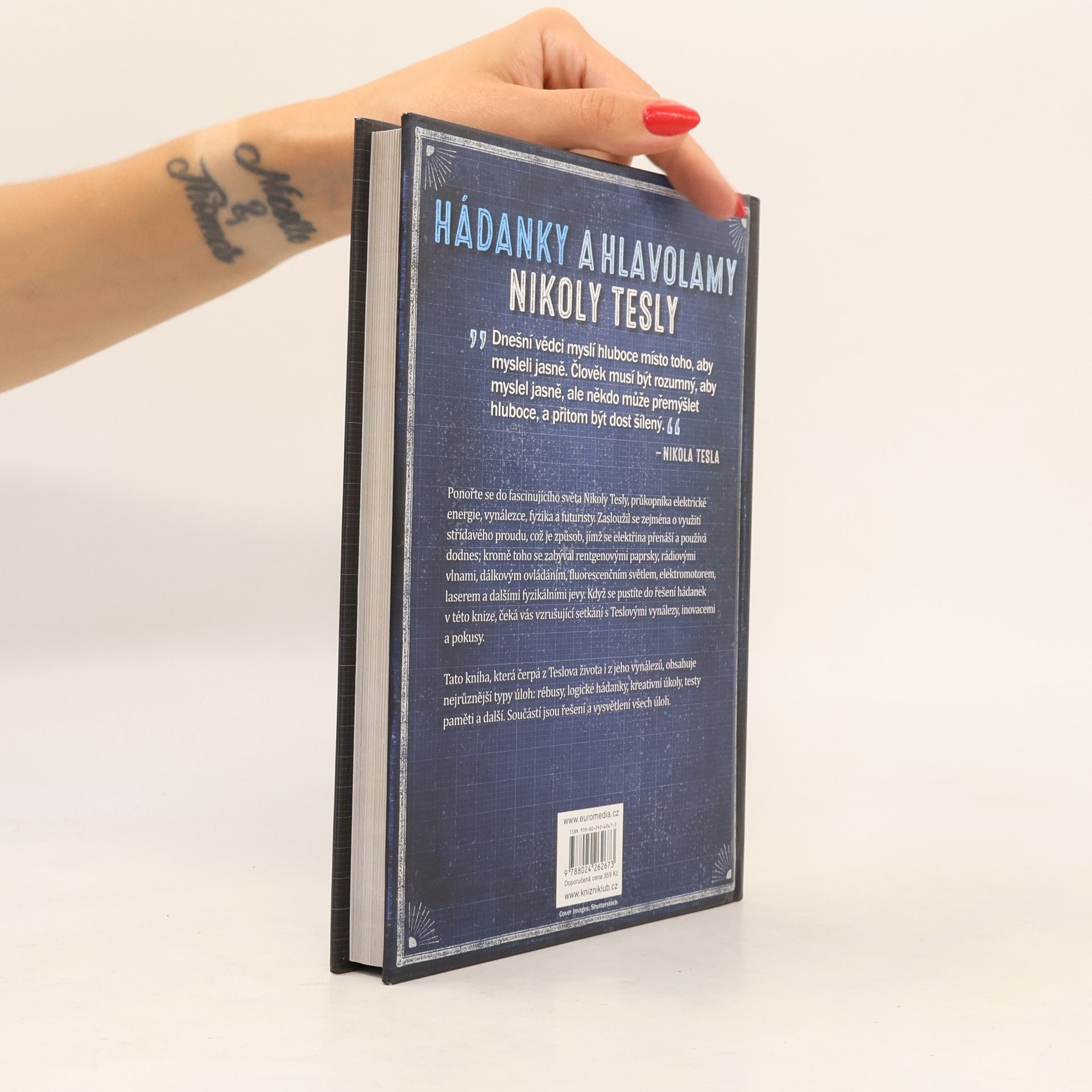 Richard Wolfrik Galland Hádanky a hlavolamy Nikoly Tesly. Elektrizující sbírka úloh, šifer a hádanek