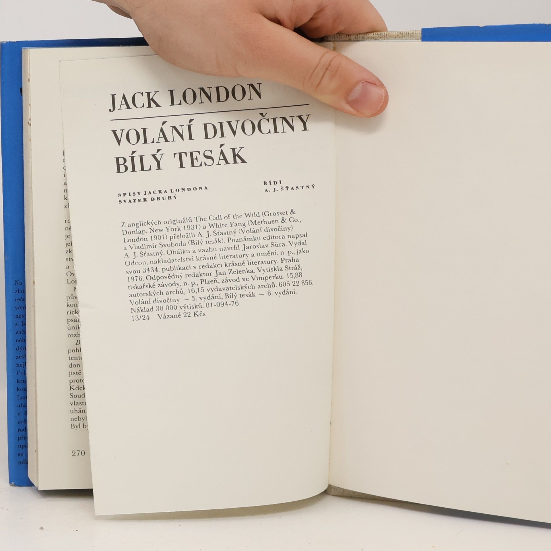 Jack London Volání divočiny. Bílý tesák