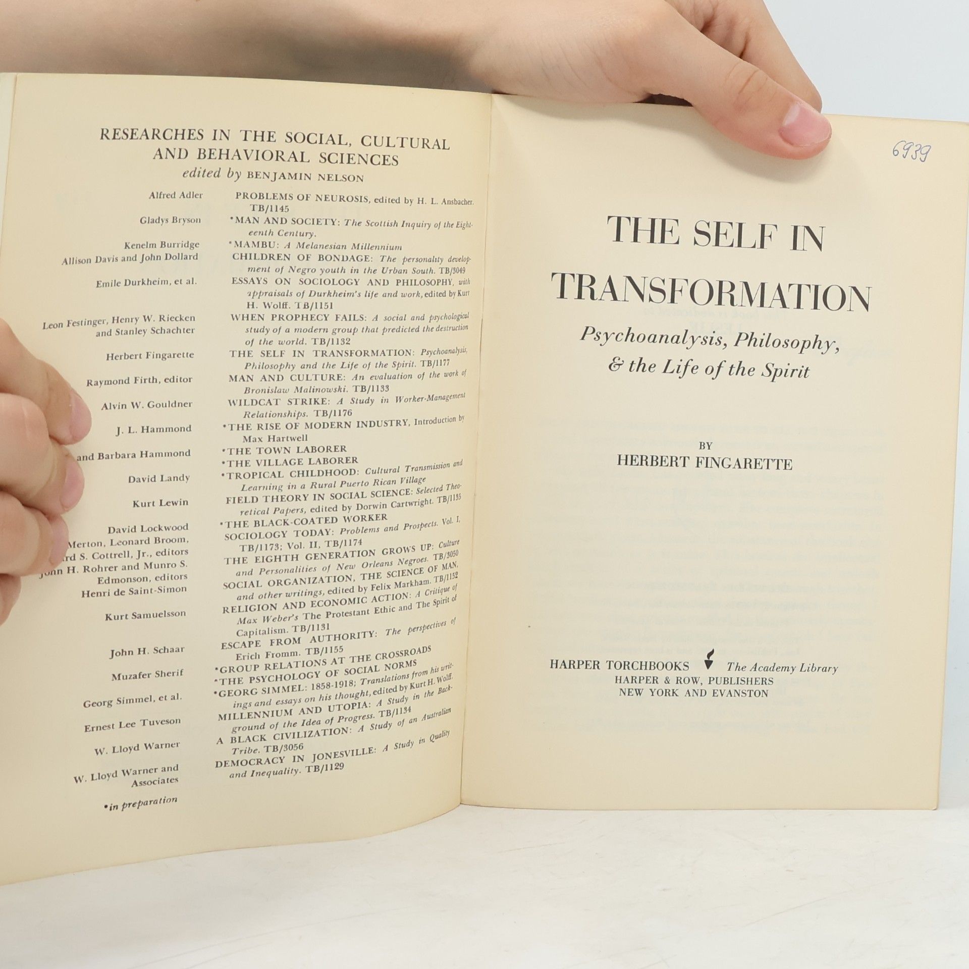 Herbert Fingarette The Self in Transformation