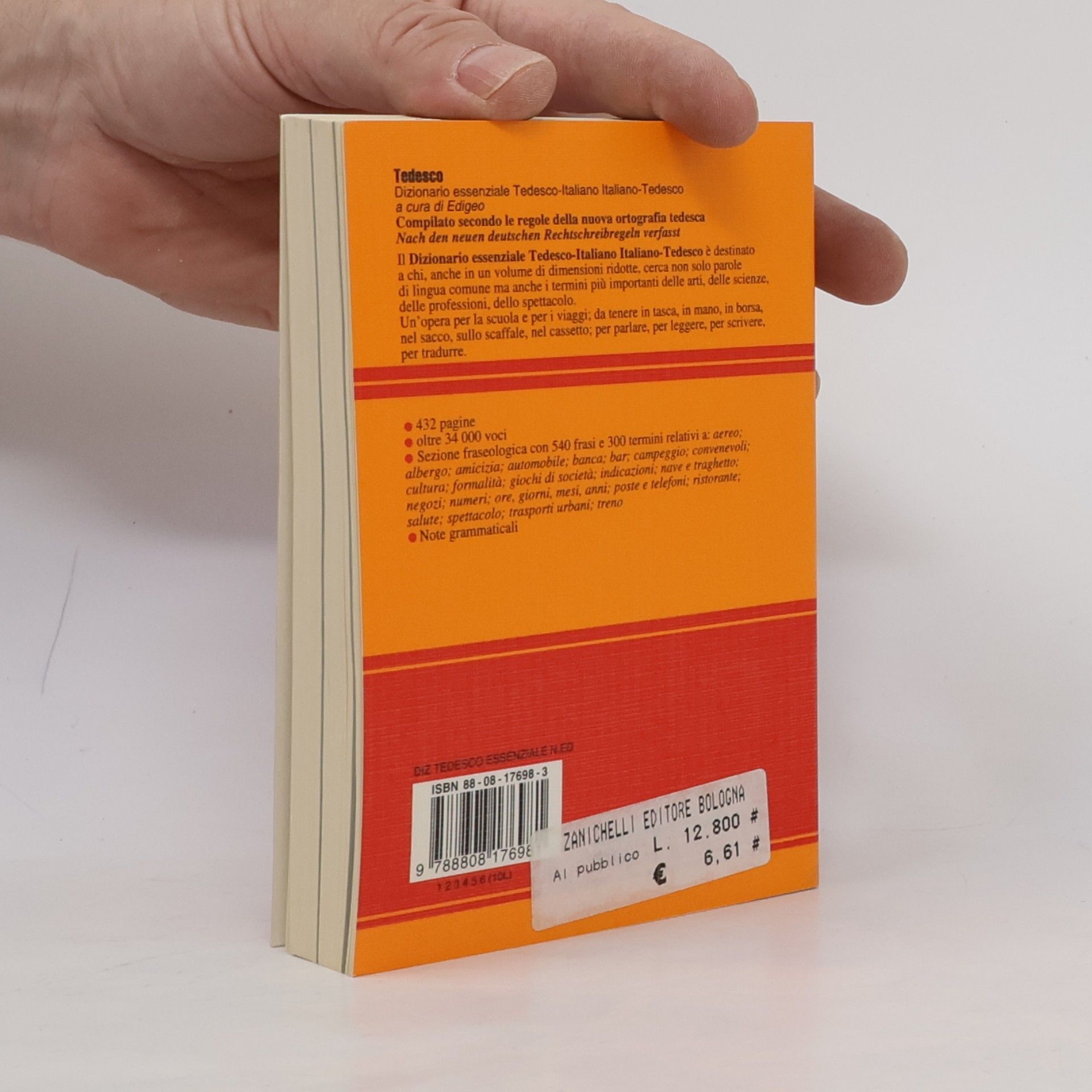 Edigeo Opere di consultazione. Lingua tedesca: Tedesco. Dizionario essenziale tedesco-italiano, italiano-tedesco. Compilato secondo le regole della nuova ortografia tedesca