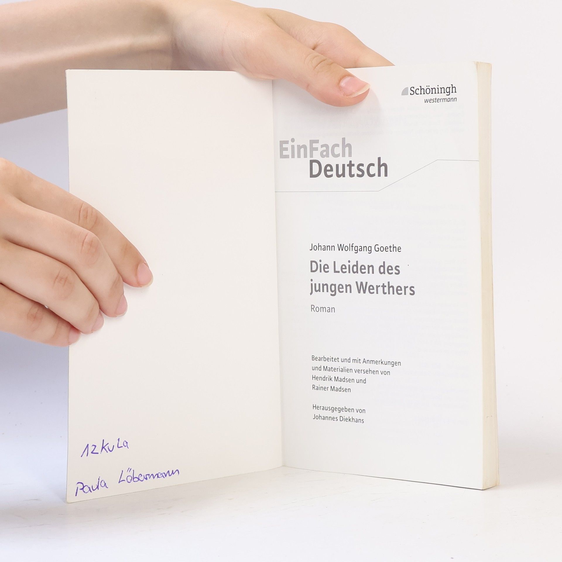 Johann Wolfgang von Goethe Die Leiden des jungen Werthers