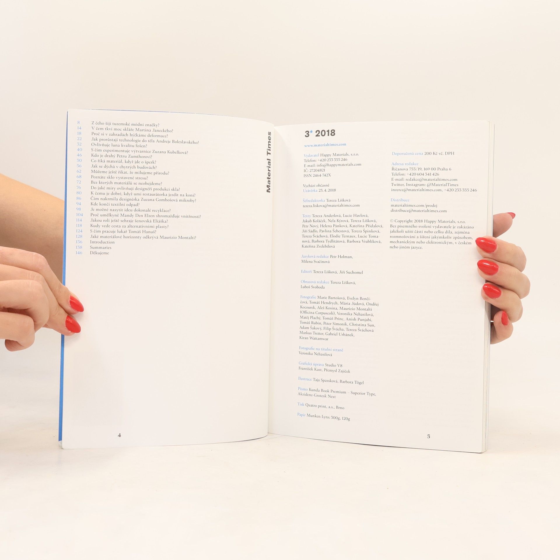 Tereza Lišková Material Times 3/2018