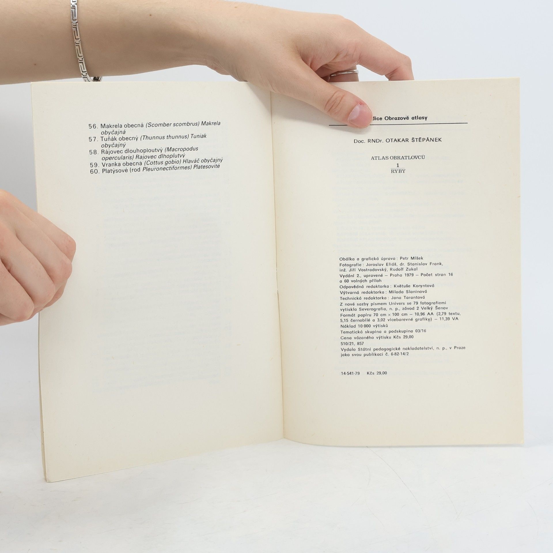 Miloslav Kocar Atlas obratlovců 1. Ryby