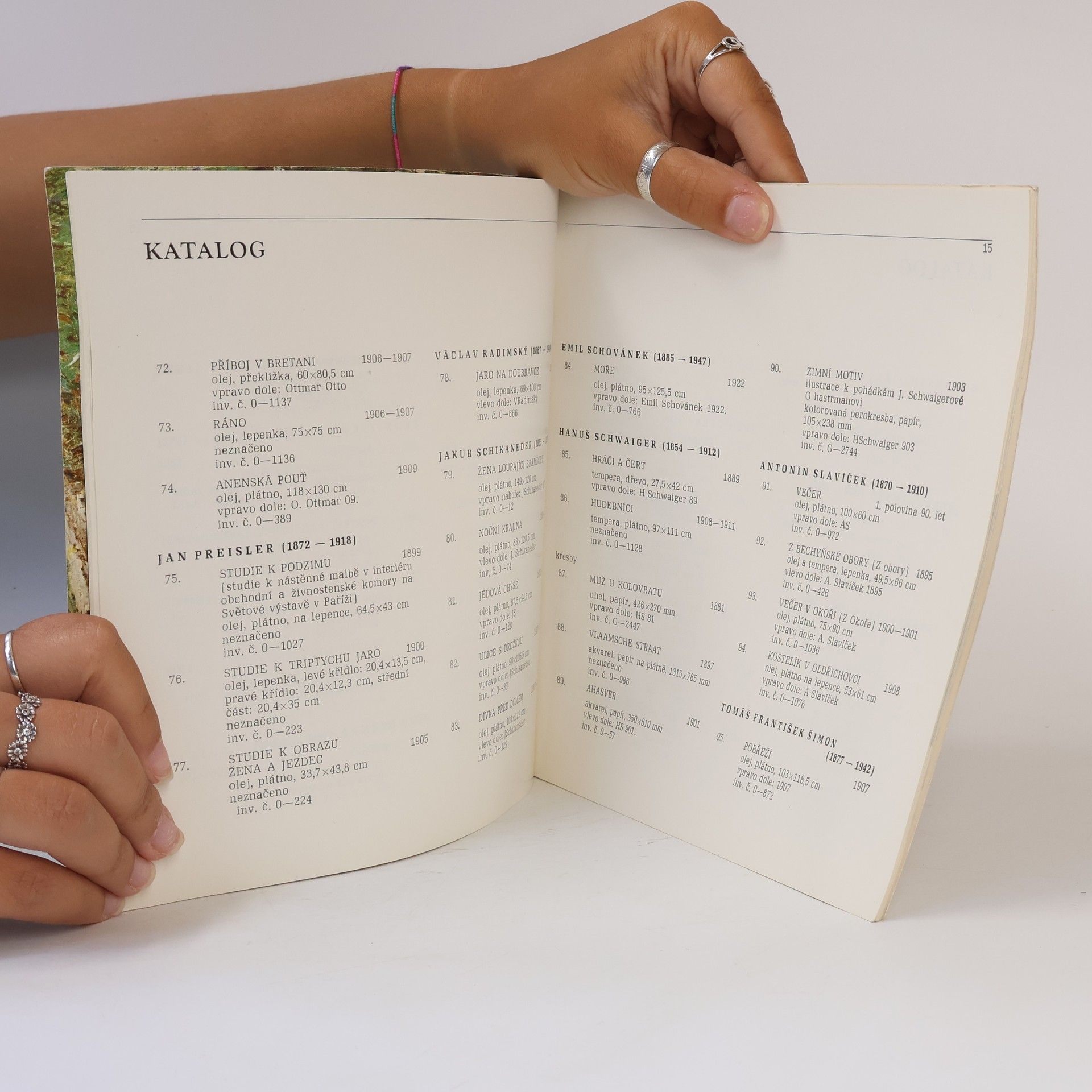 Ludvík Ševeček České umění z přelomu století ze sbírek Oblastní galerie výtvarného umění, Gottwaldov : katalog výstavy, Gottwaldov, 16. prosince 1983 - 5. února 1984