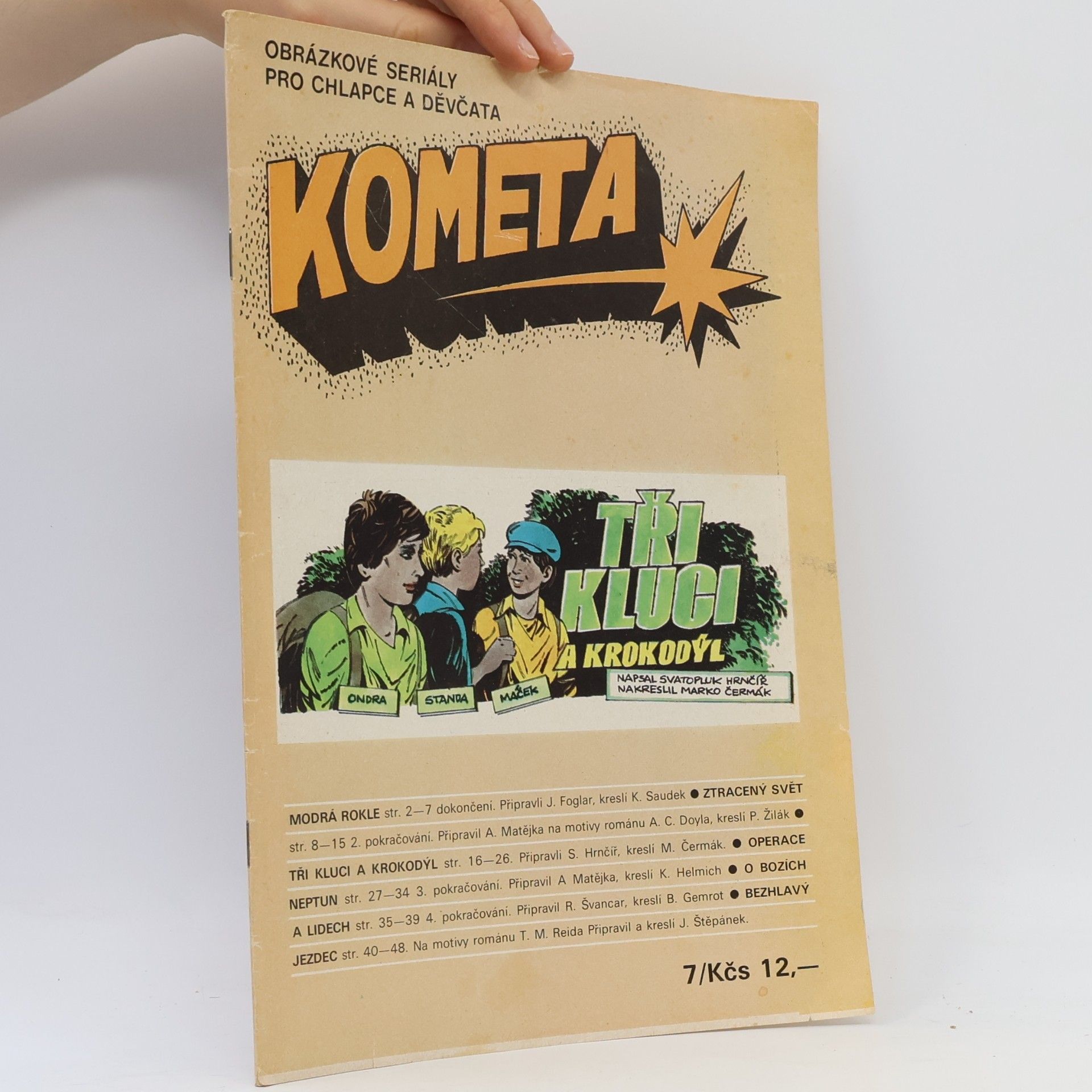 Kája Saudek Kometa. Tři kluci a krokodýl