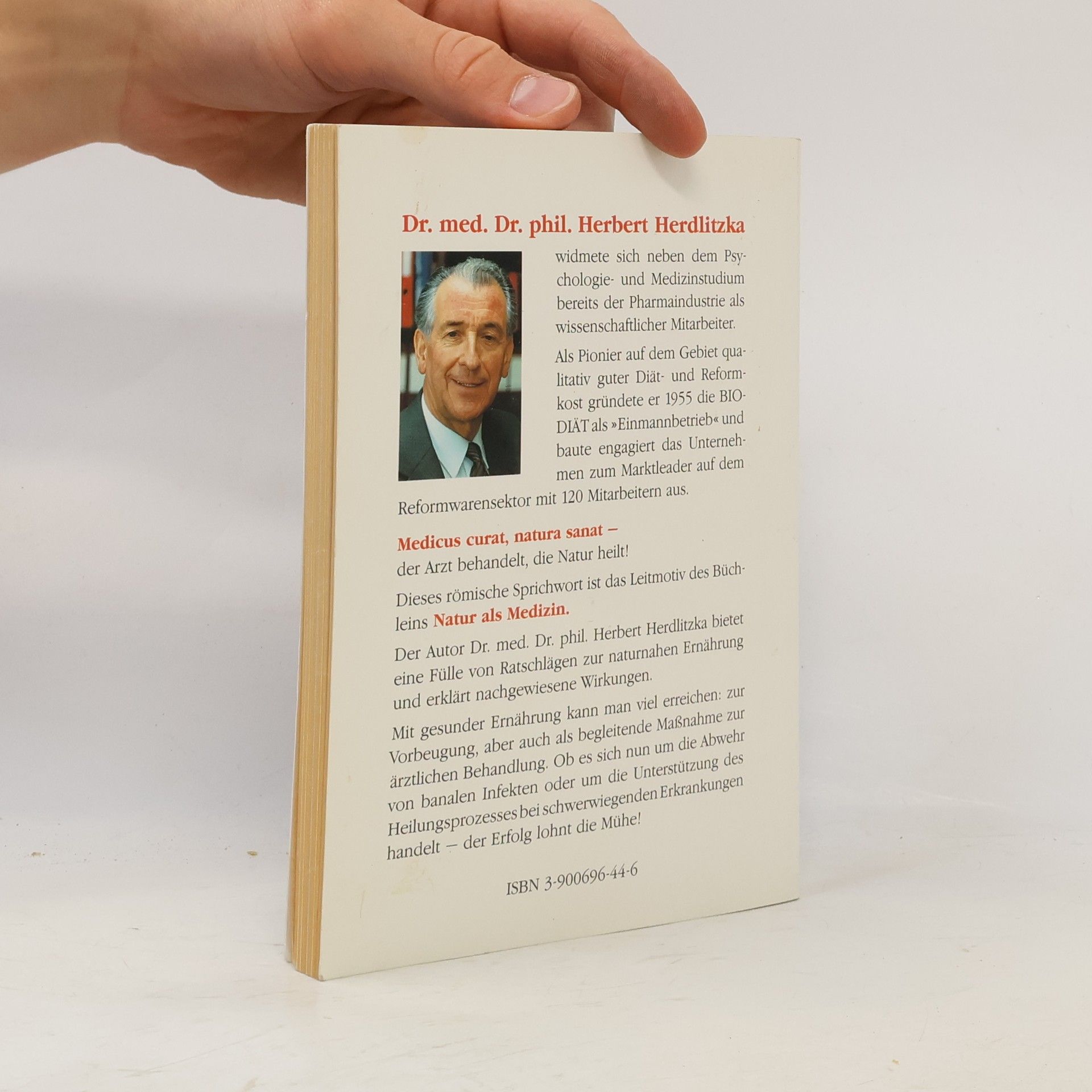 Herbert Herdlitzka Natur als Medizin