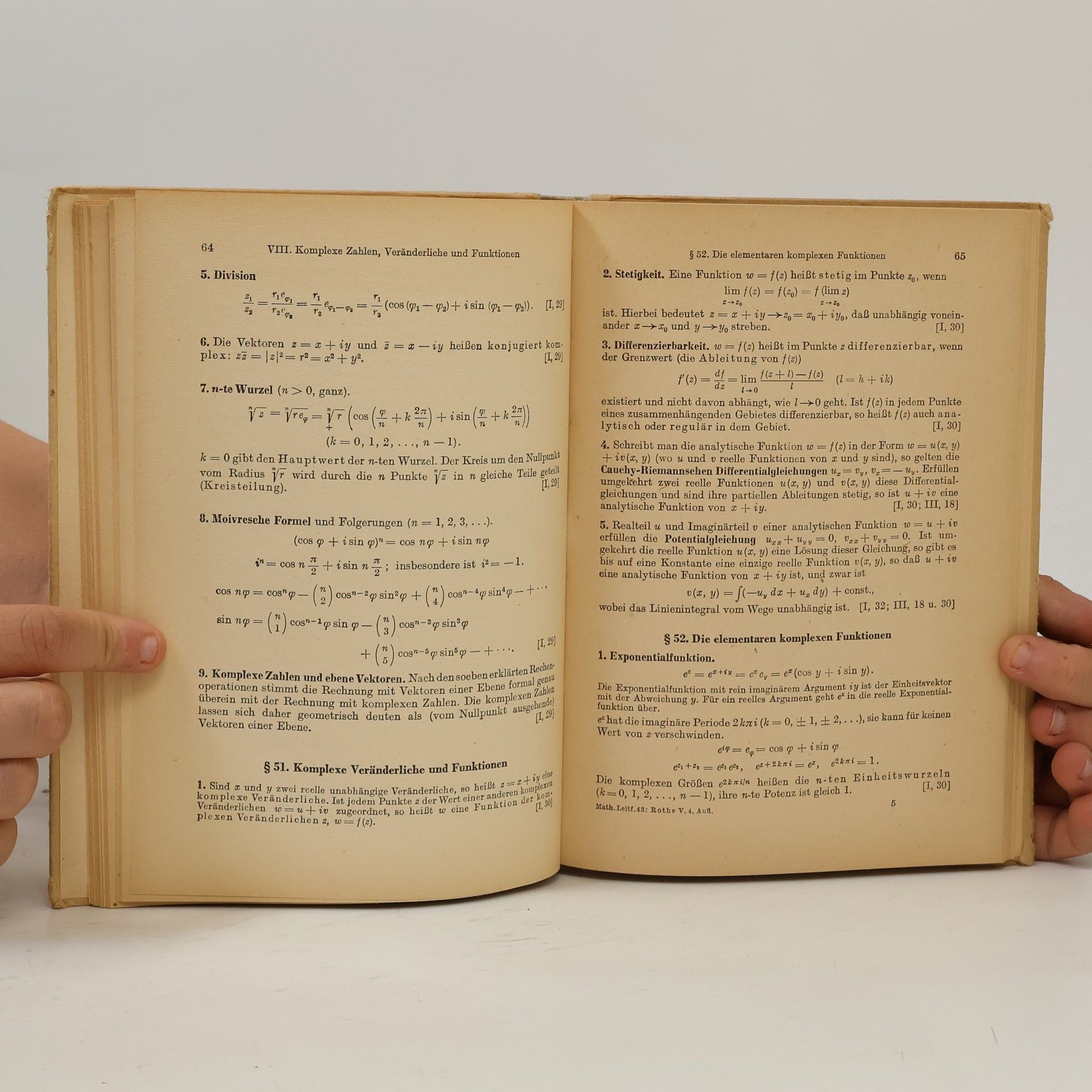 R. Rothe Höhere Mathematik V.
