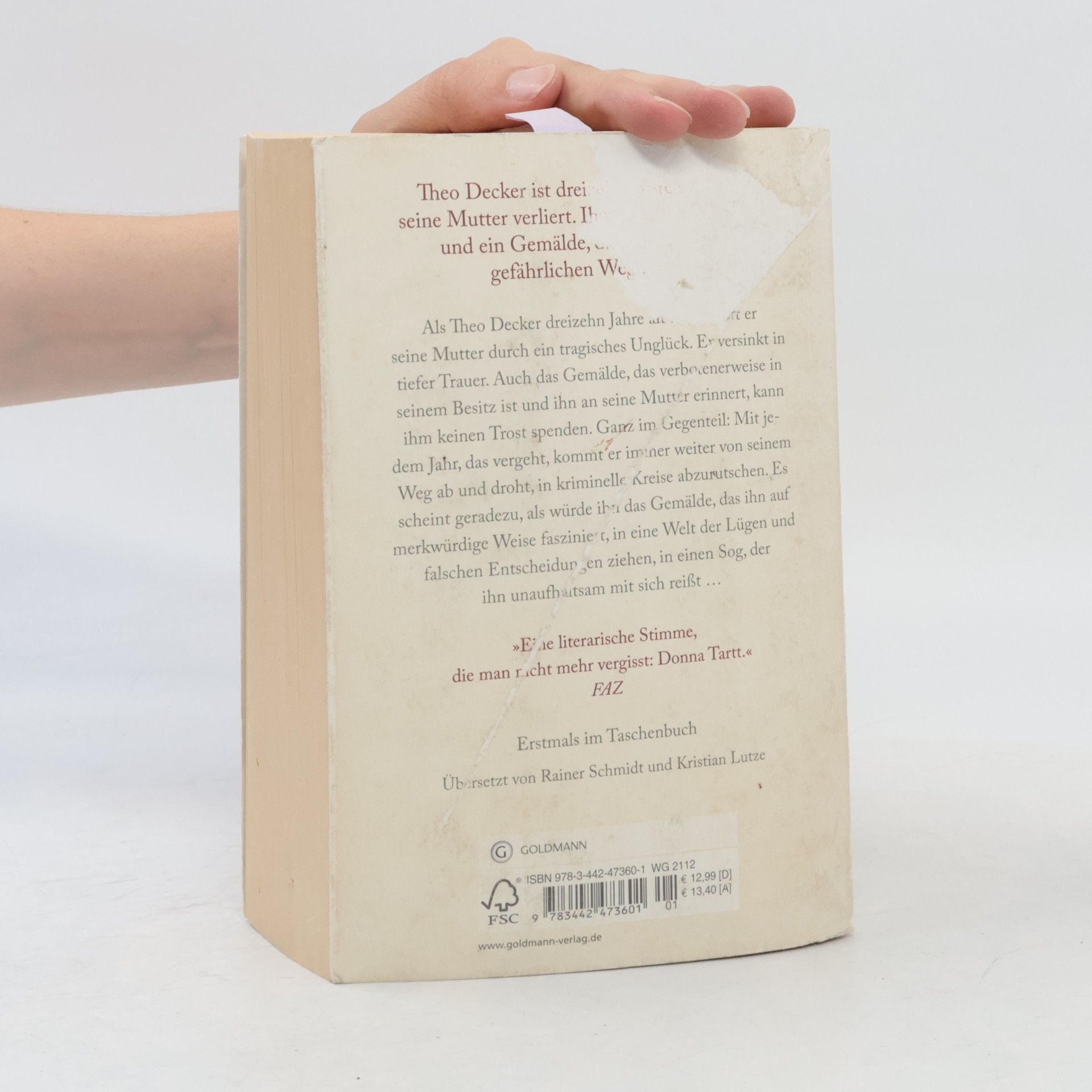 Donna Tartt Der Distelfink