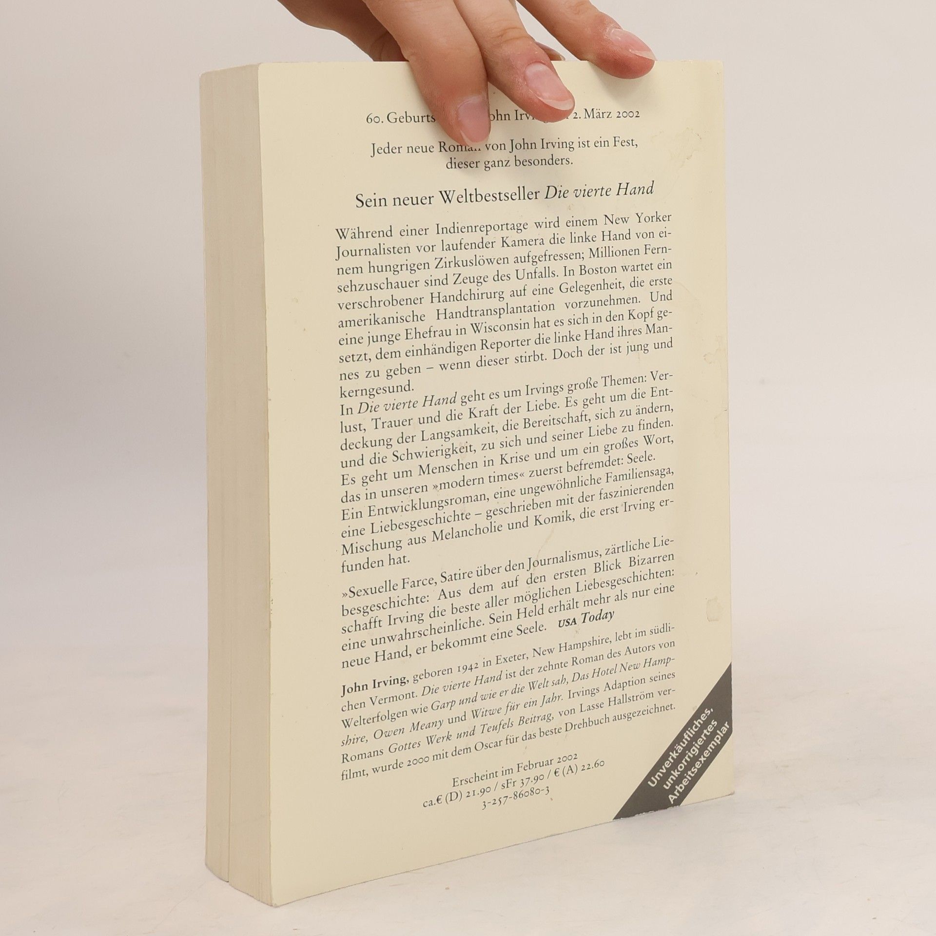 John Irving Die vierte Hand
