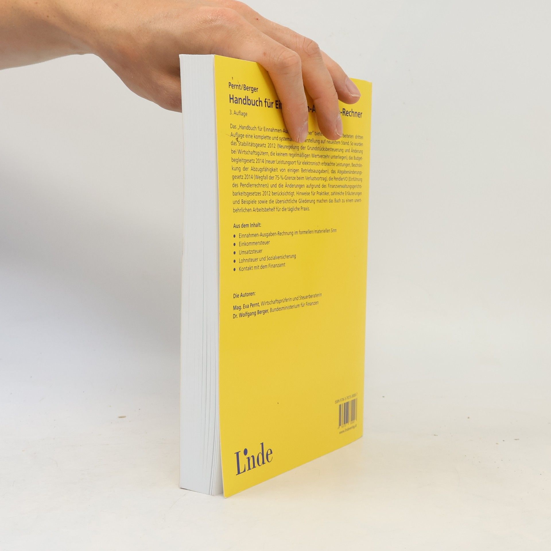 Eva Pernt Handbuch für Einnahmen-Ausgaben-Rechner - 3., aktualisierte Auflage
