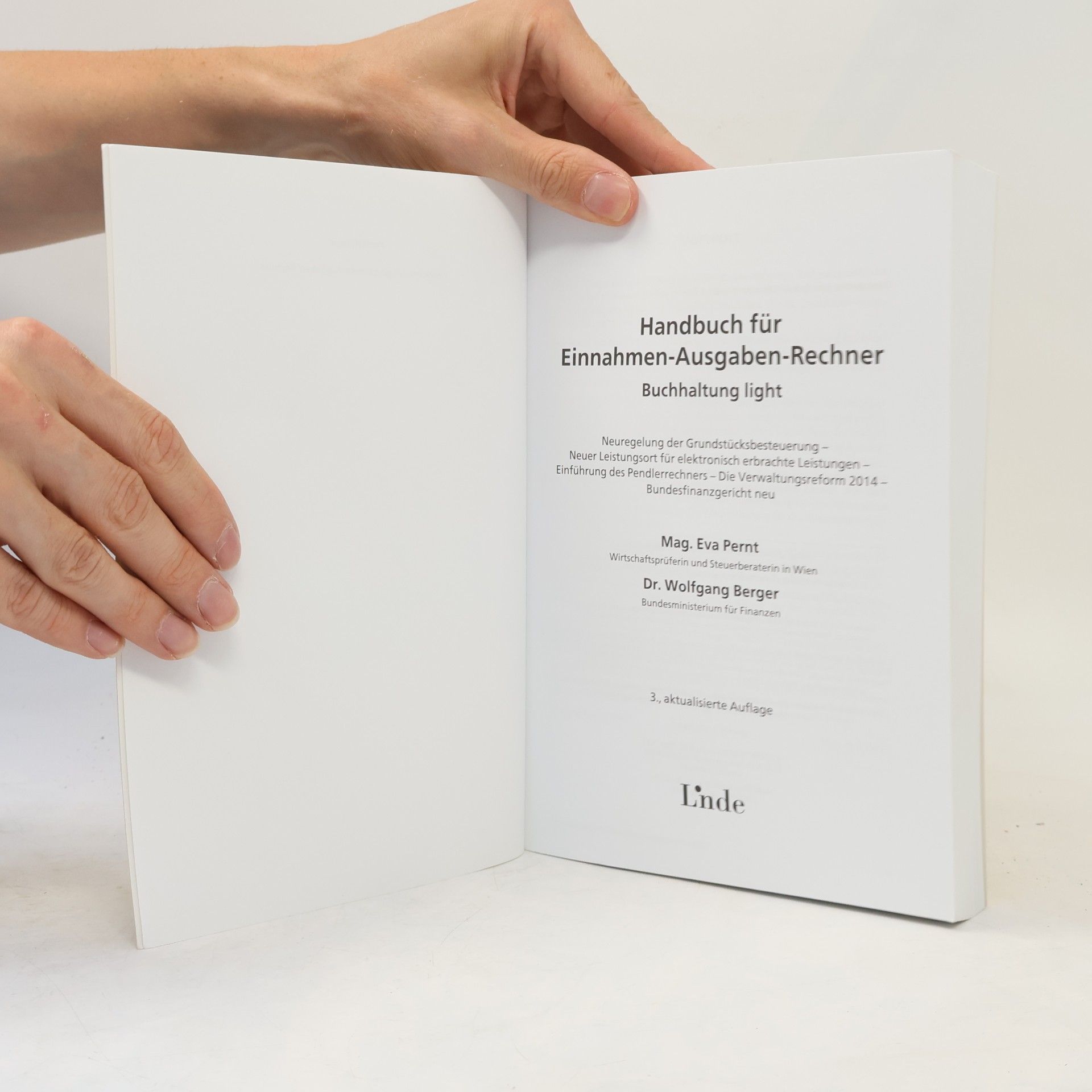 Eva Pernt Handbuch für Einnahmen-Ausgaben-Rechner - 3., aktualisierte Auflage