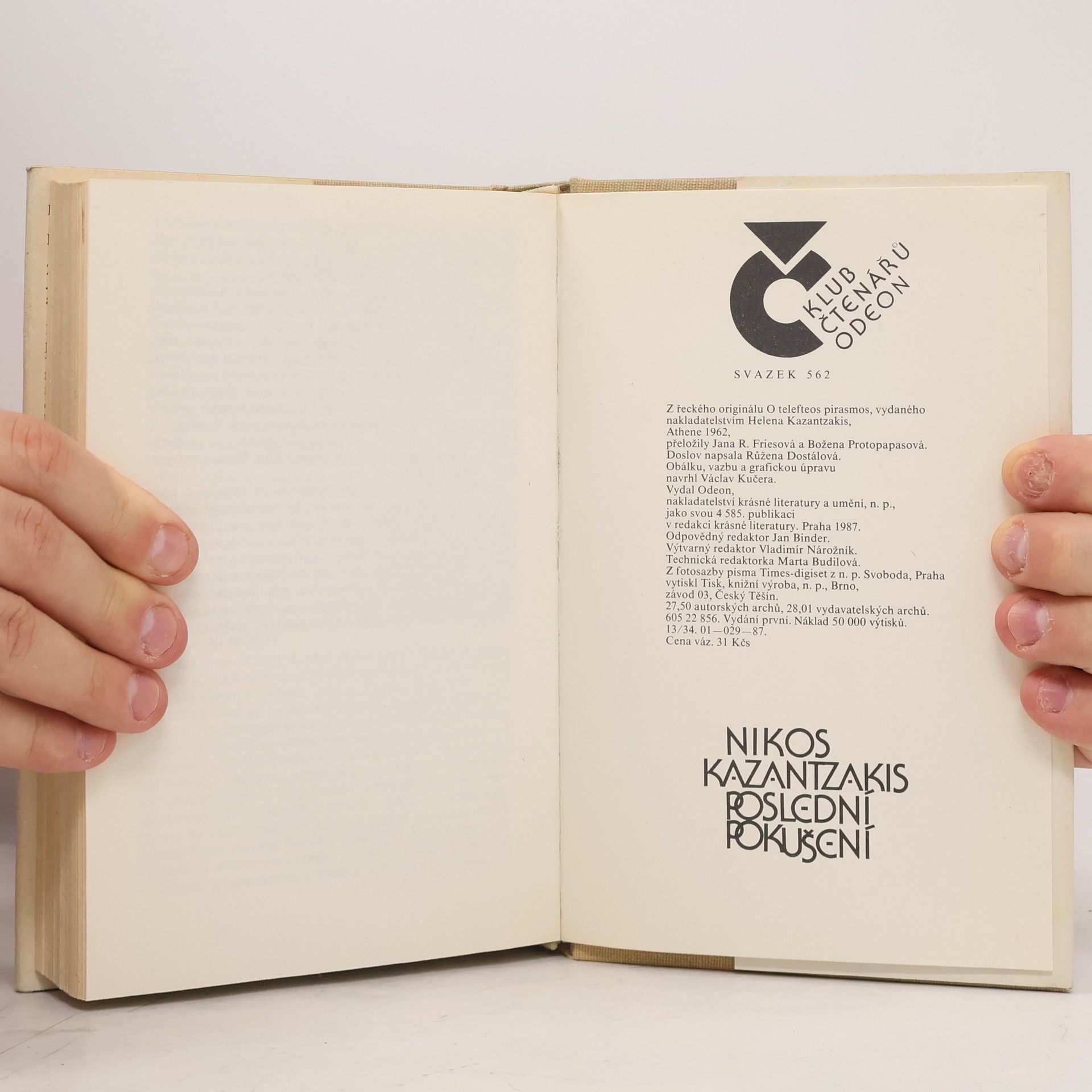 Nikos Kazantzakis Poslední pokušení