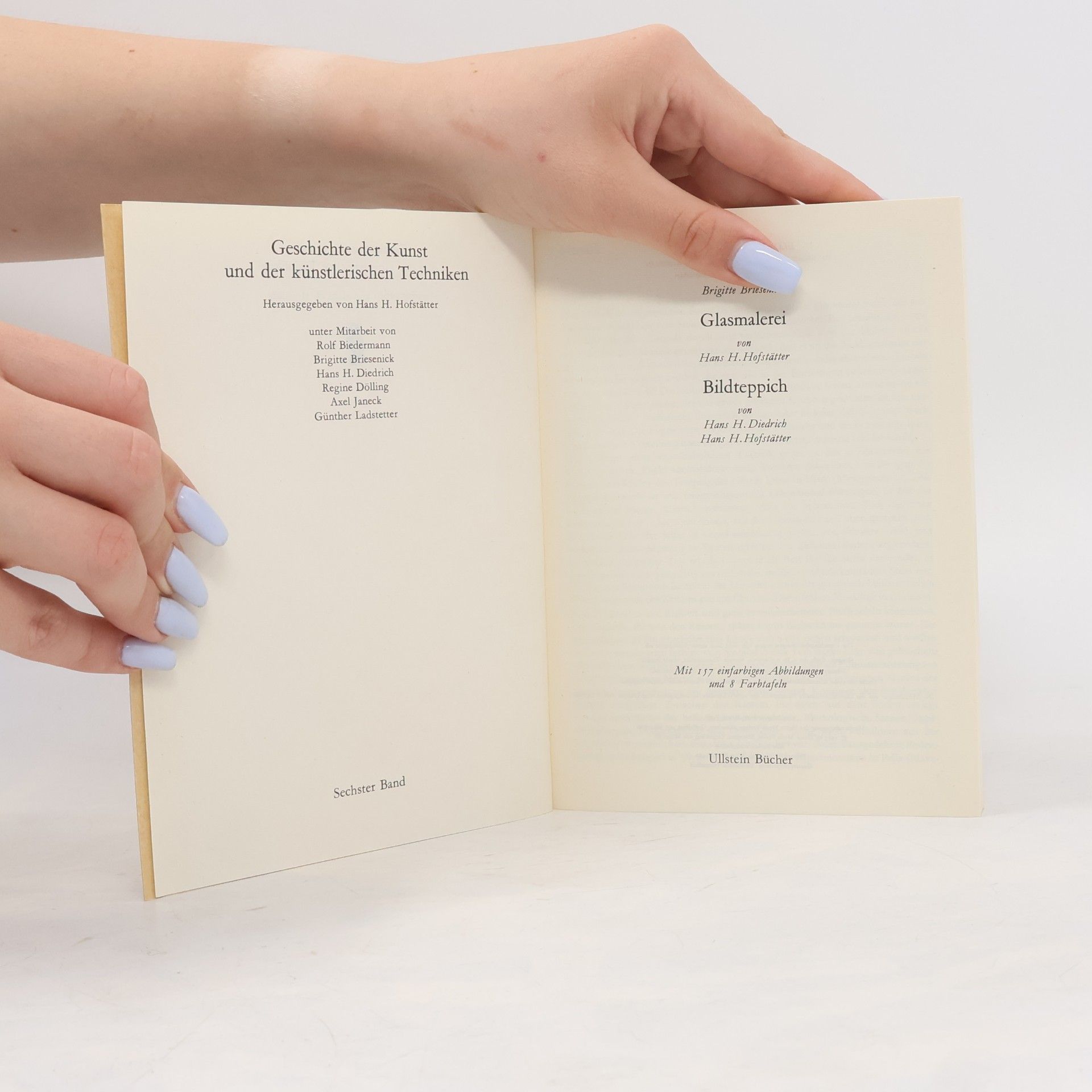 Hans Helmut Hofstätter Geschichte der Kunst und der künstlerischen Techniken 1-6