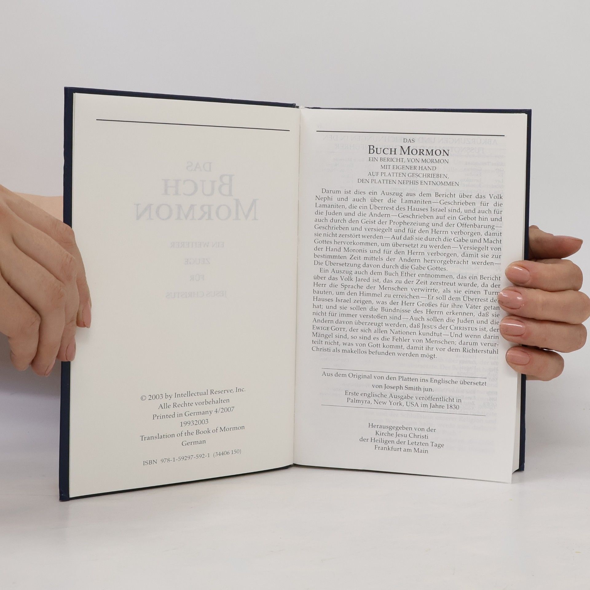 Joseph Smith Das Buch Mormon