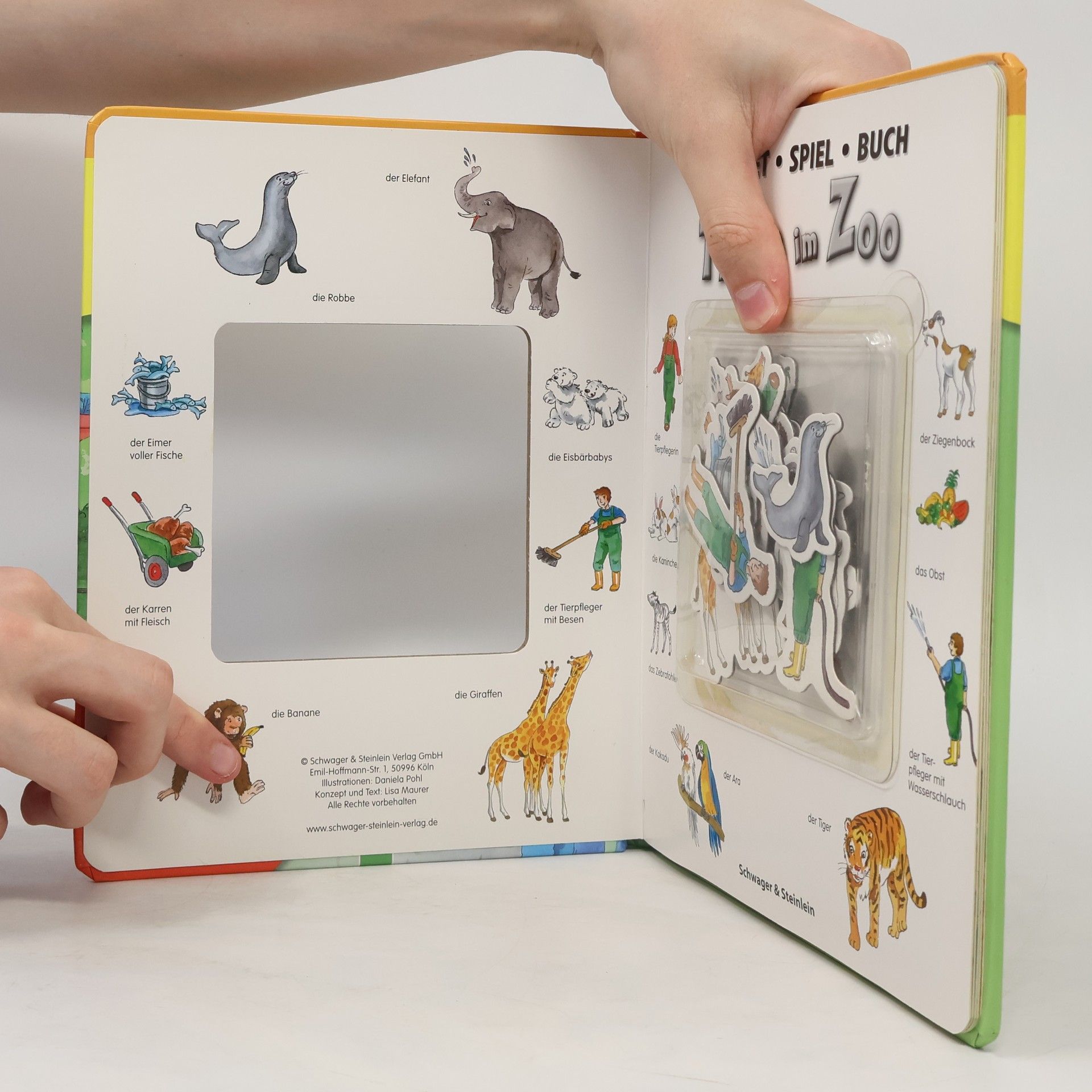 Daniela Pohle Tiere im ZOO. Magnet-Spiel-Buch