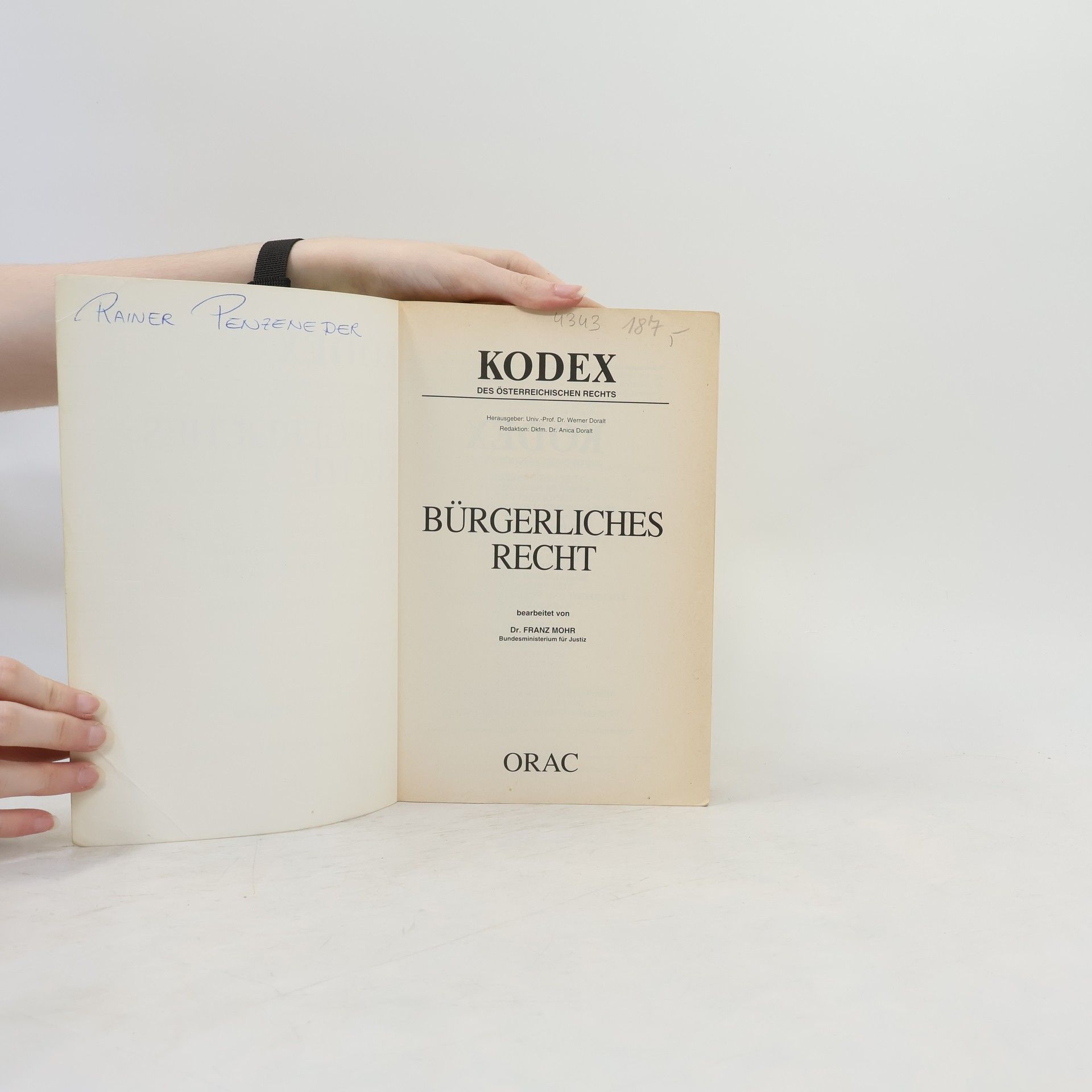 Franz Mohr Bürgerliches Recht 1995/96