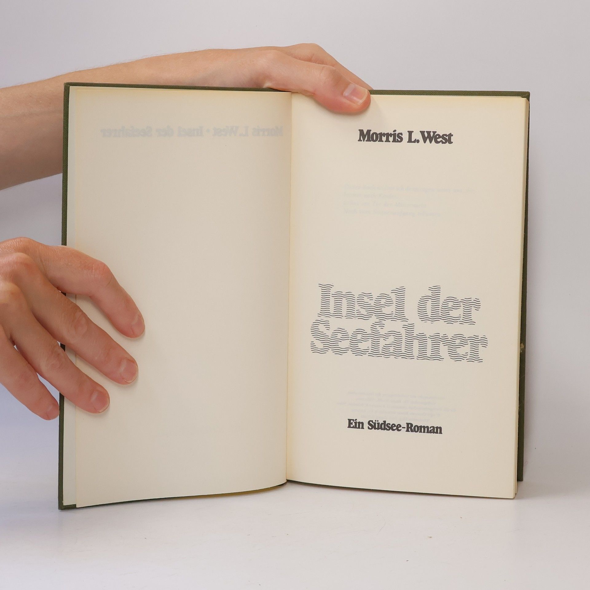 Morris West Insel der Seefahrer