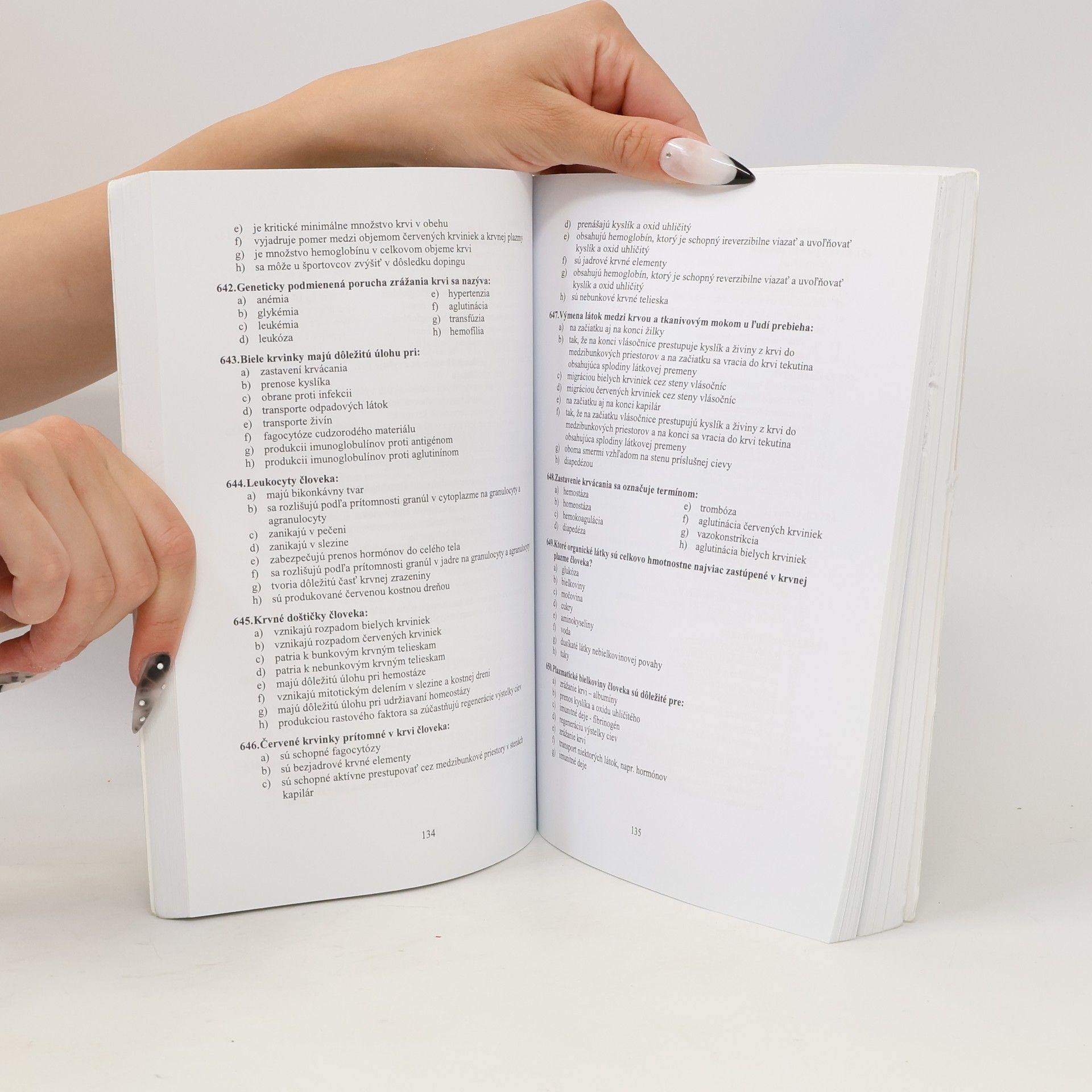 Autores varios Biológia: modelové otázky na prijímacie skúšky na UPJŠ v Košiciach, Lekársku fakultu