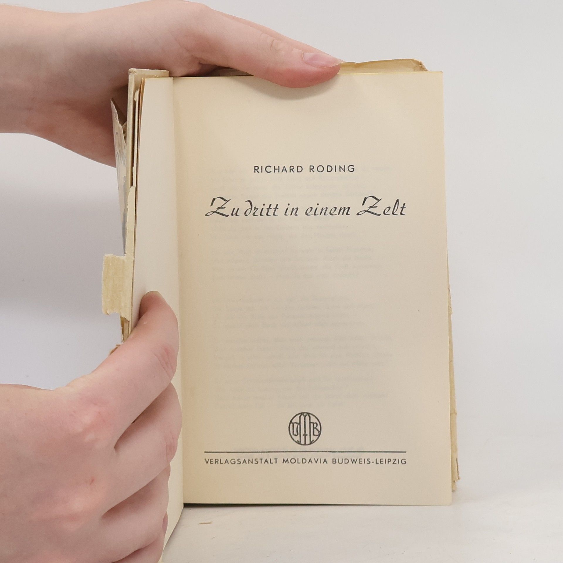 Richard Roding Zu dritt in einem Zelt