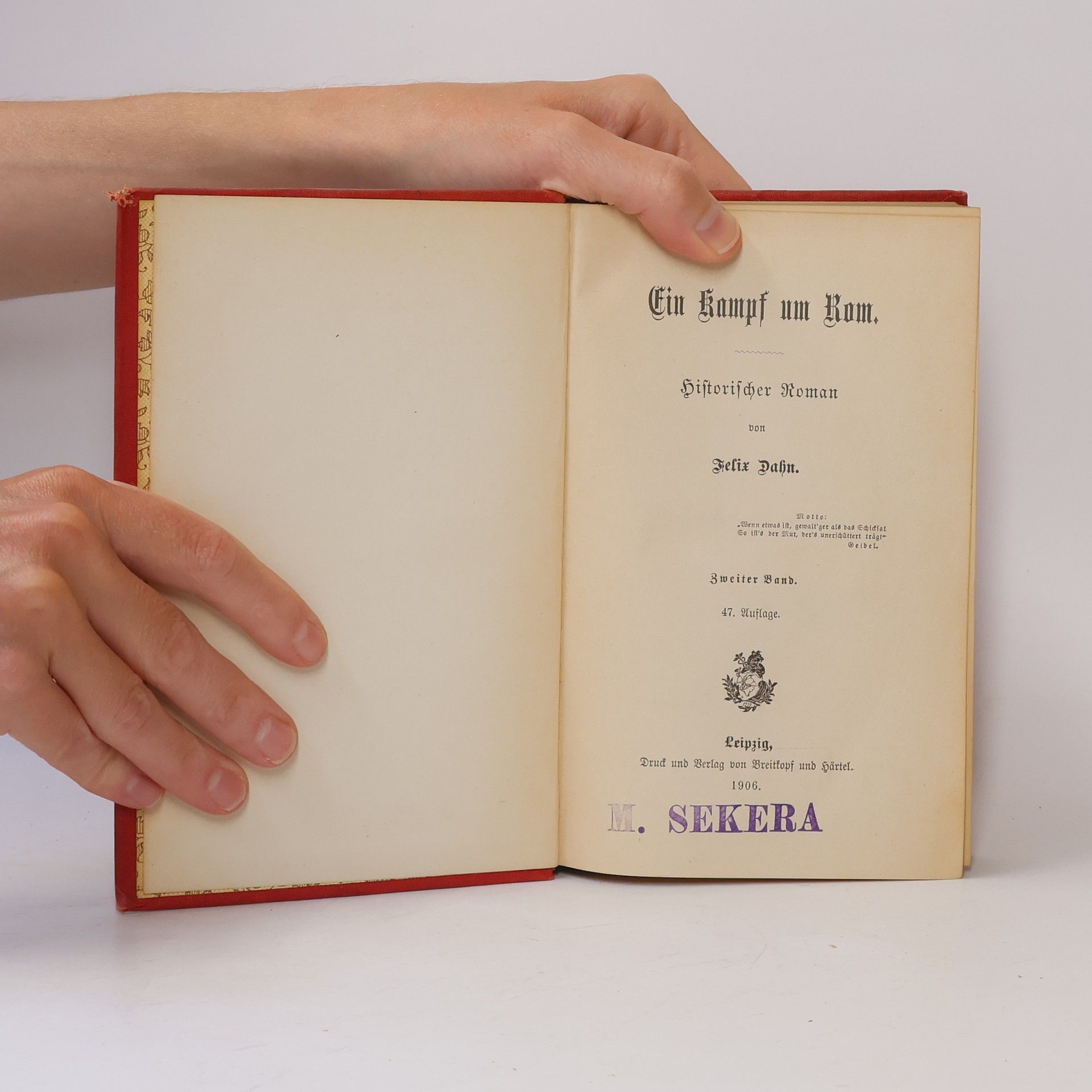 Felix Dahn Ein Kampf um Rom