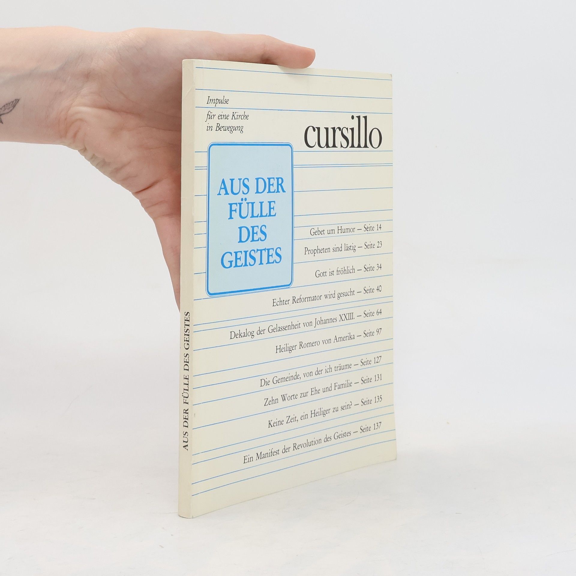 Autorenkollektiv Aus der Fülle des Geistes