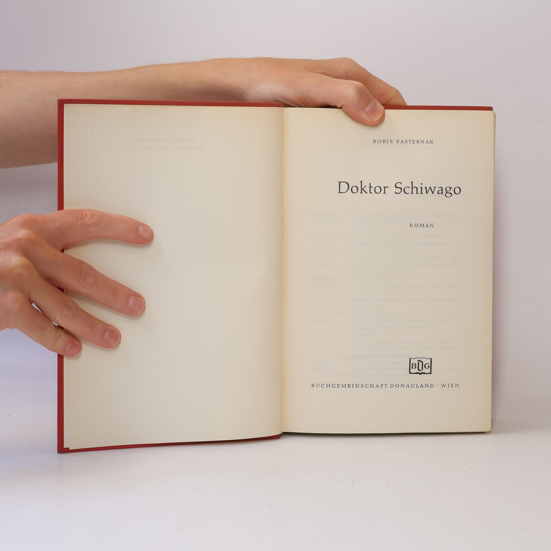 Boris Pasternak Doktor Schiwago