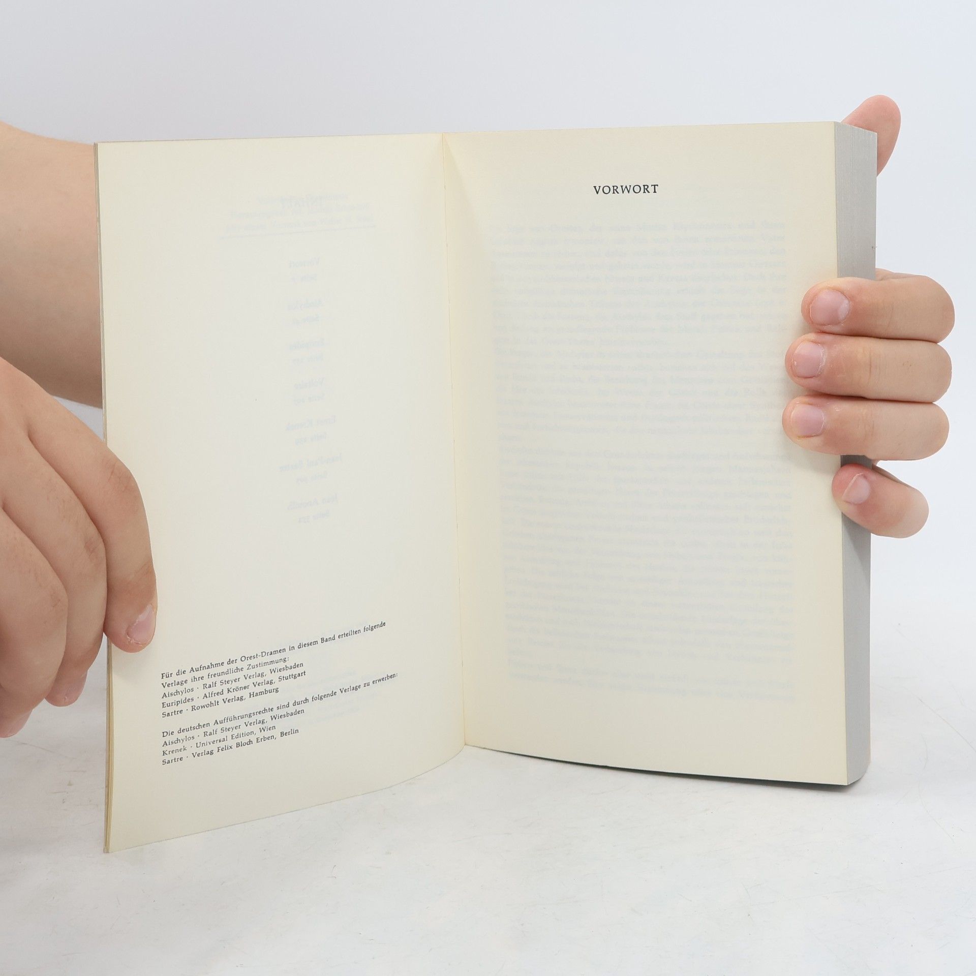 Kolektív autorov Orest. Aischylos, Euripides, Voltaire, Krenek, Sartre, Anouilh