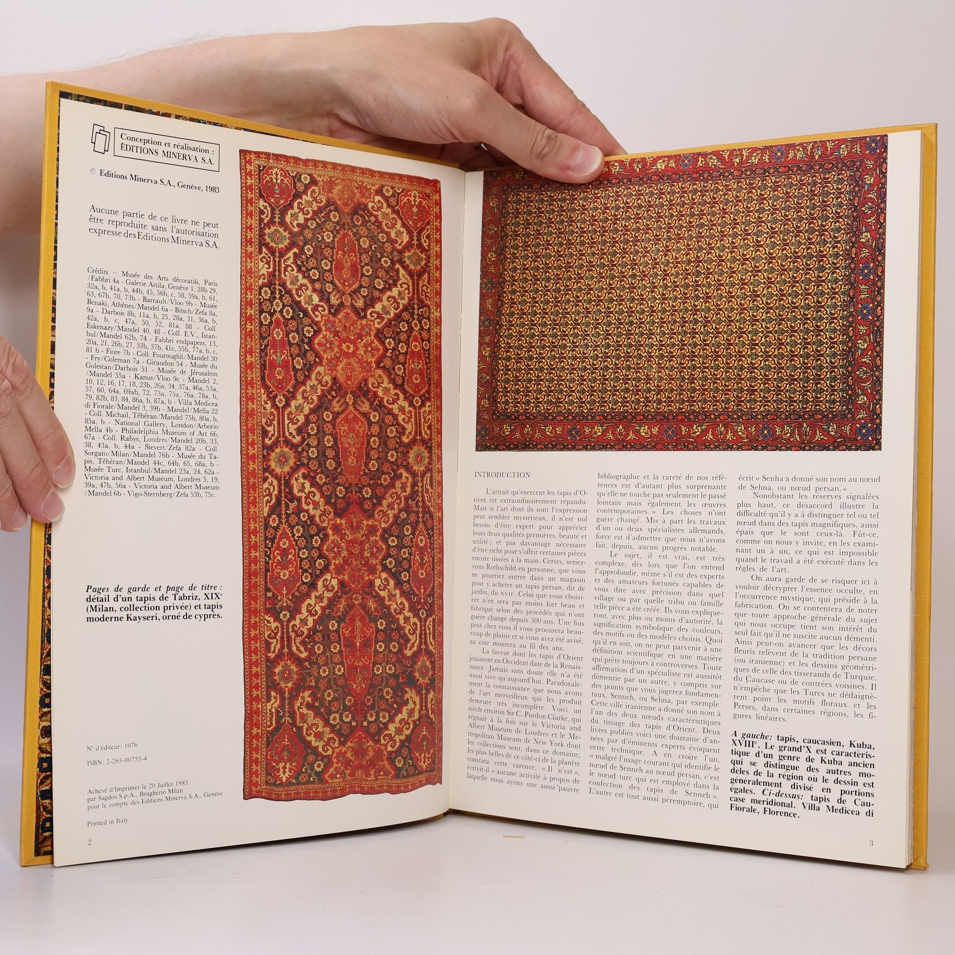 Armen E. Hangeldian Les tapis d'orient