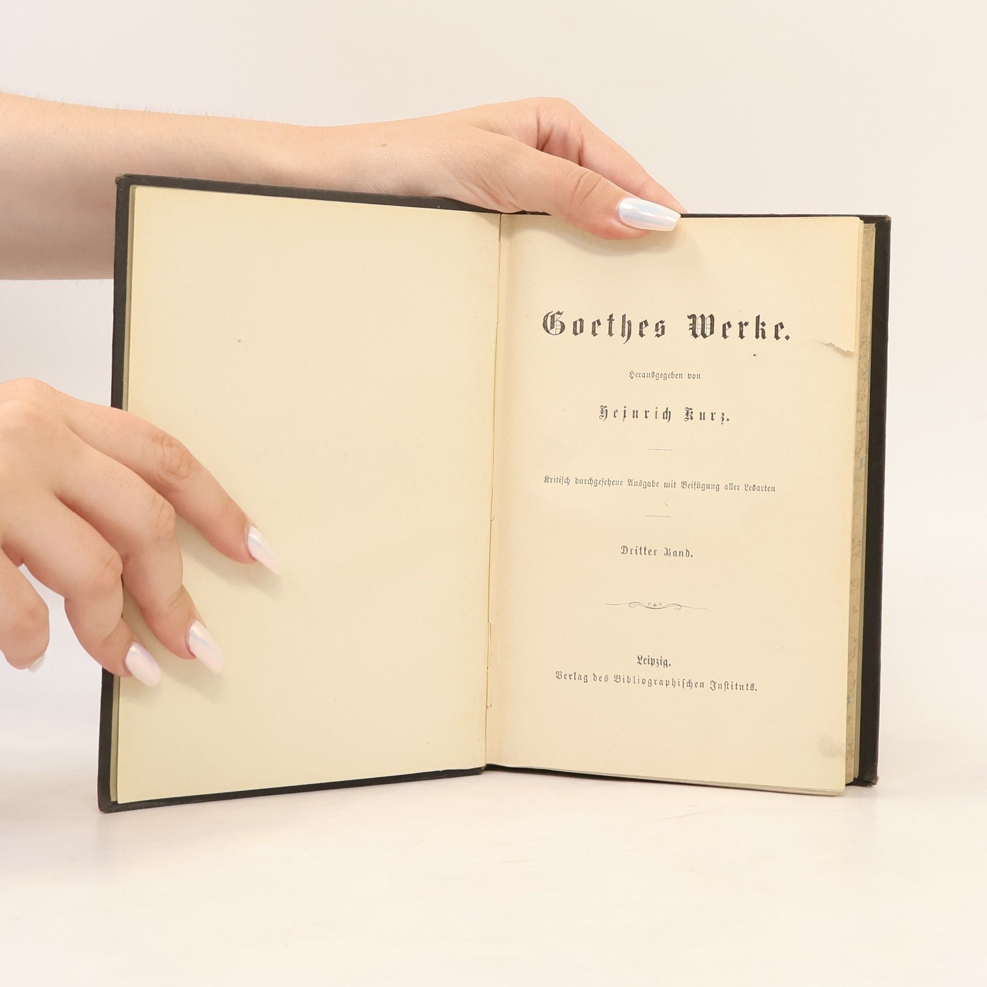 Johann Wolfgang von Goethe Goethes Werke 3