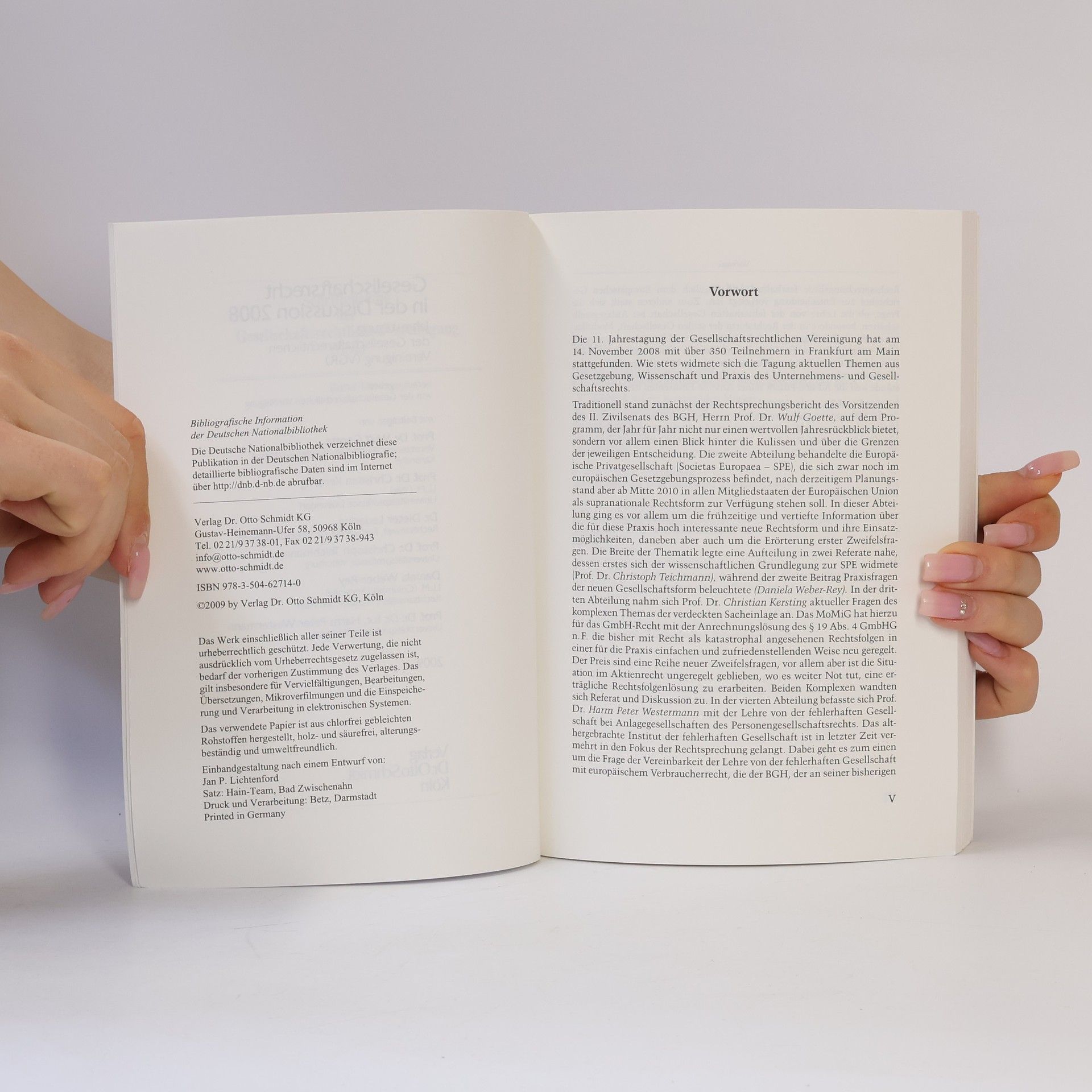 Gesellschaftsrechtliche Vereinigung Schriftenreihe der Gesellschaftsrechtlichen Vereinigung - 14: Gesellschaftsrecht in der Diskussion 2008