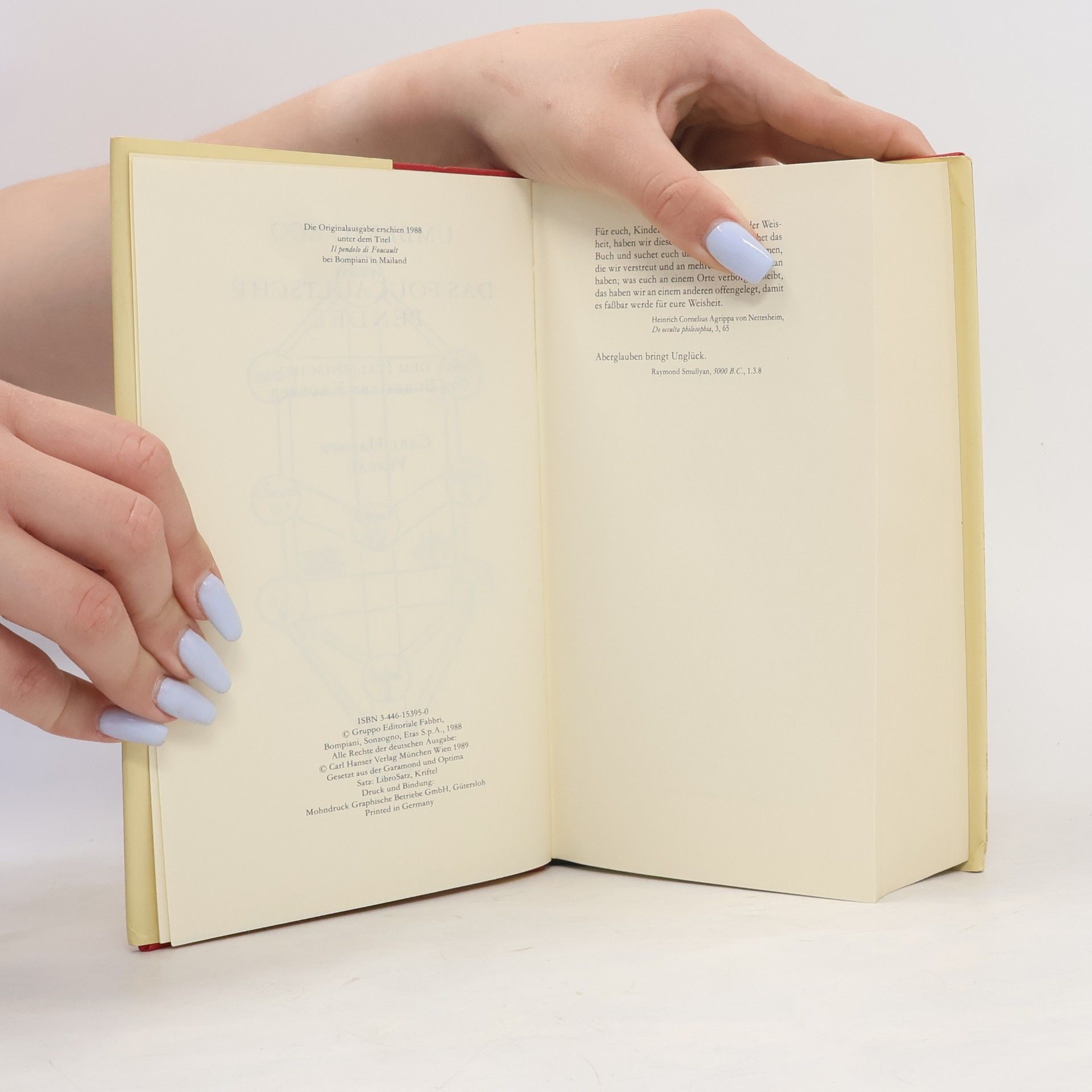 Umberto Eco Das Foucaultsche Pendel