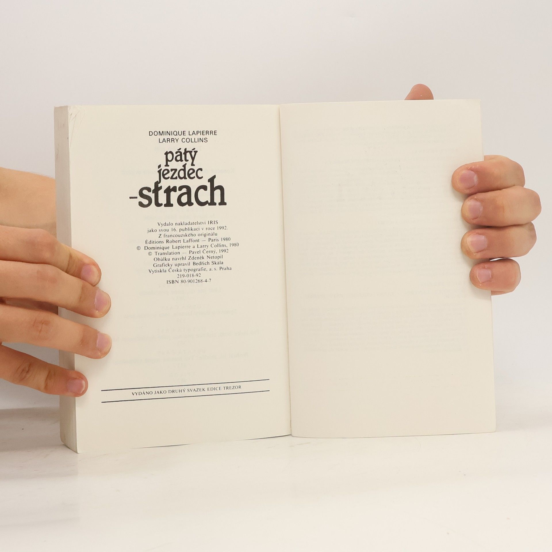 Dominique Lapierre Pátý jezdec - strach