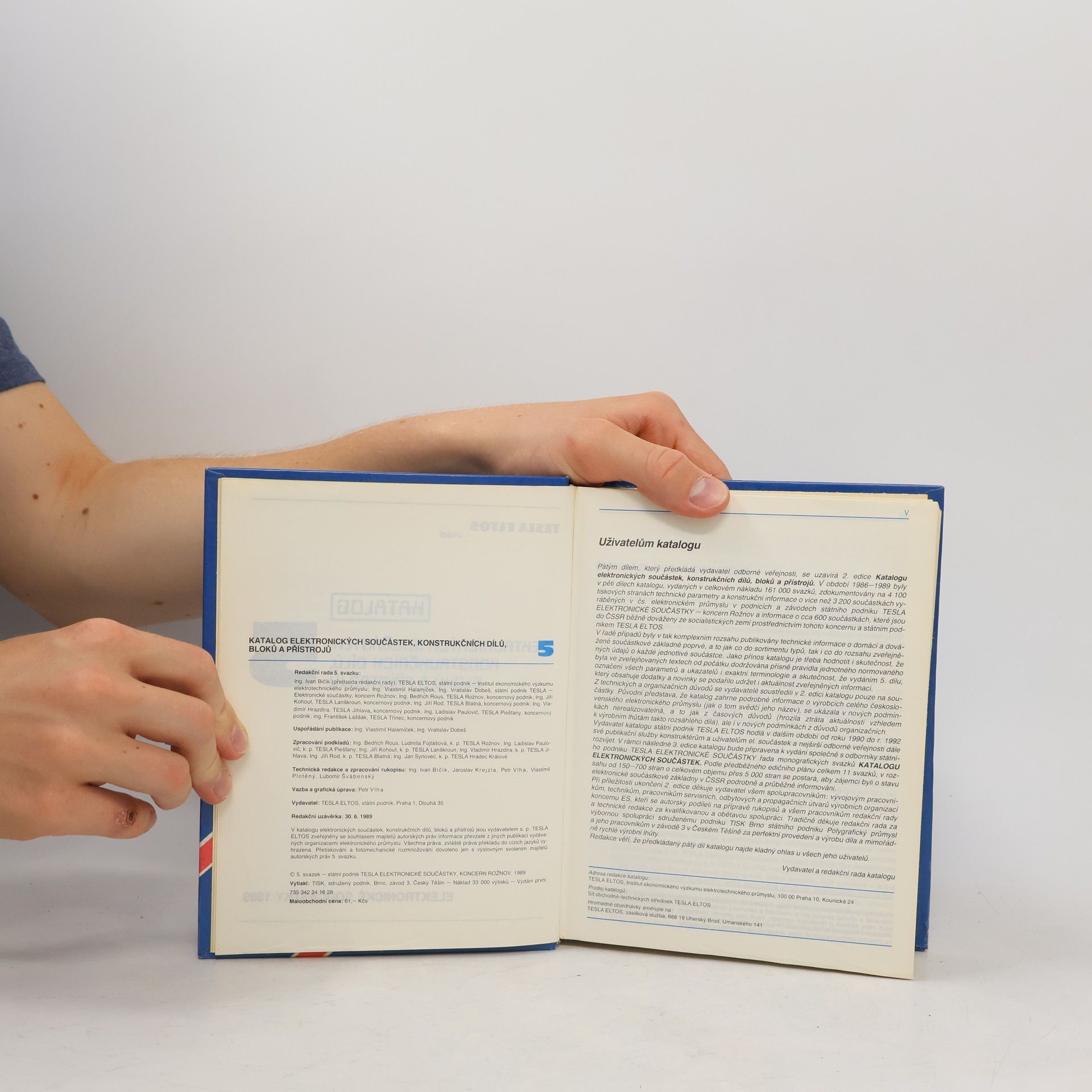 Vlastimil Halamíček Katalog elektronických součástek, konstrukčních dílů, bloků a přístrojů. Díl 5.