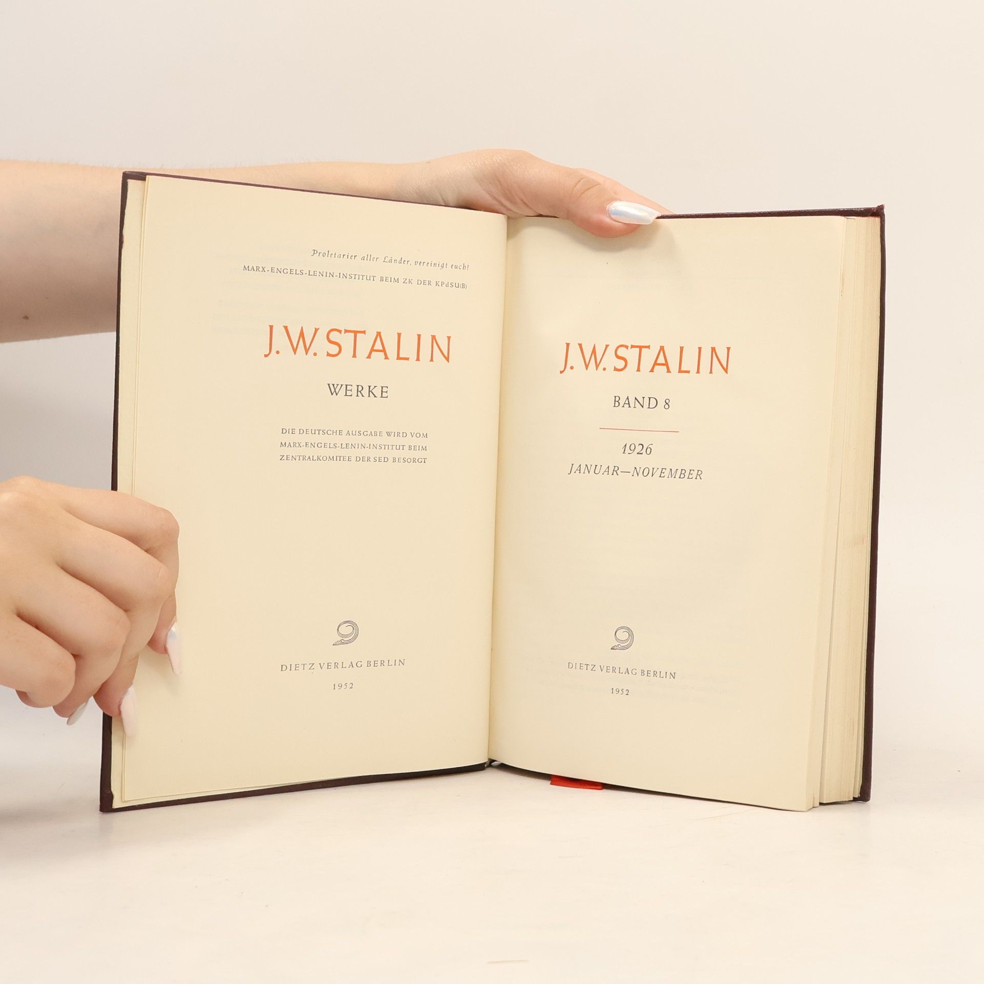 J.W. Stalin Werke 8