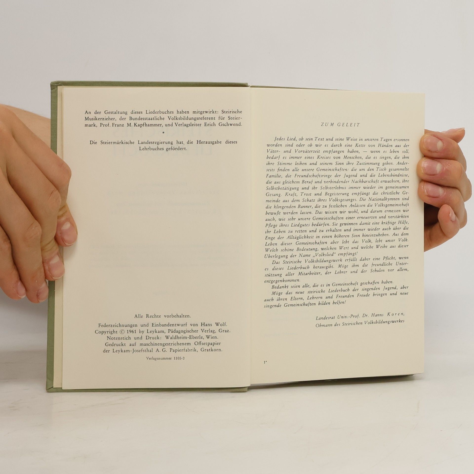 Rudolf Schwarz Steirisches Liederbuch