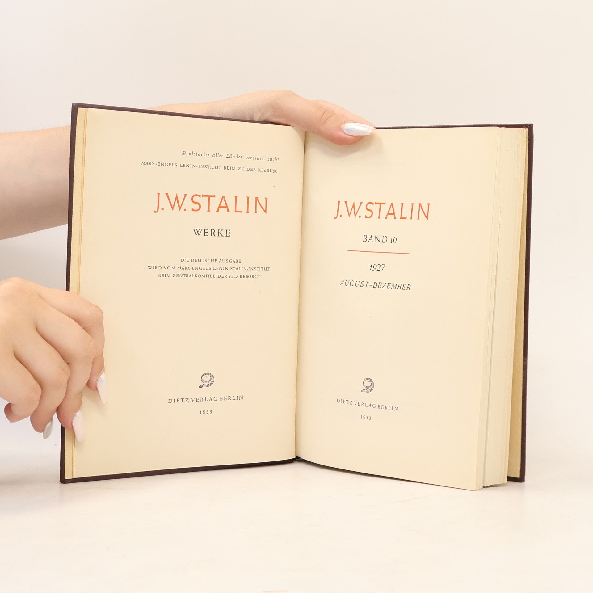J.W. Stalin Werke 10