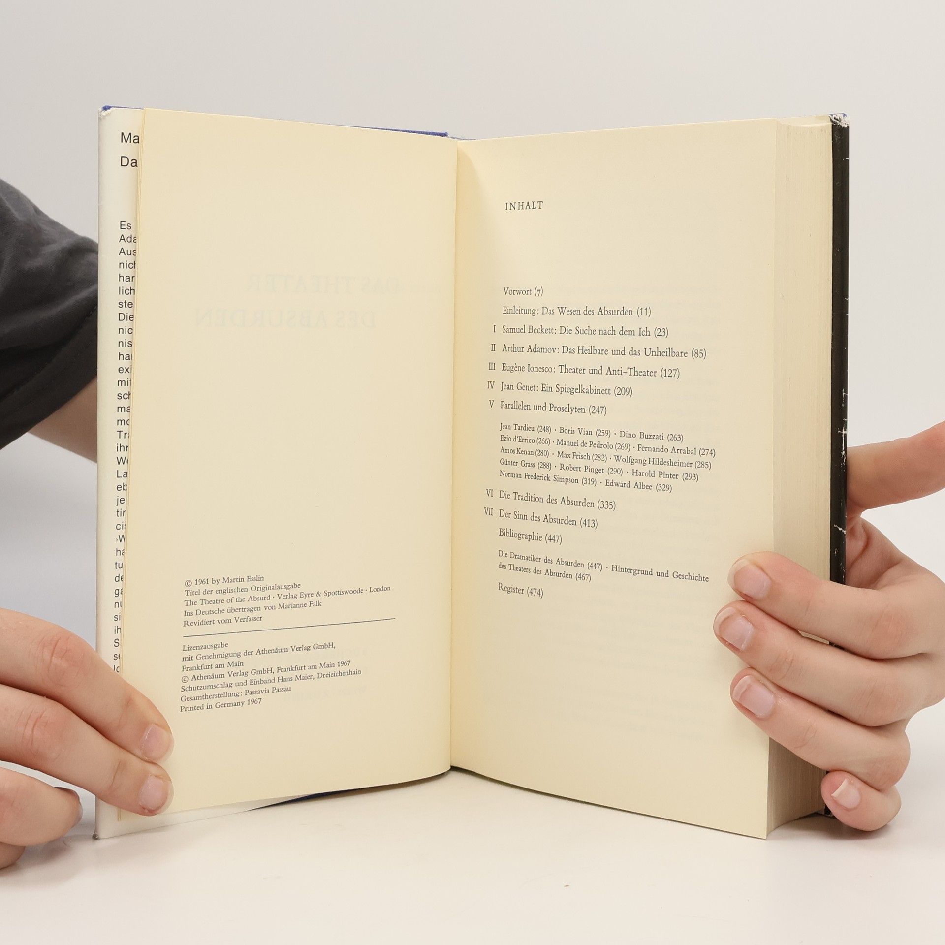 Martin Esslin Das Theater des Absurden