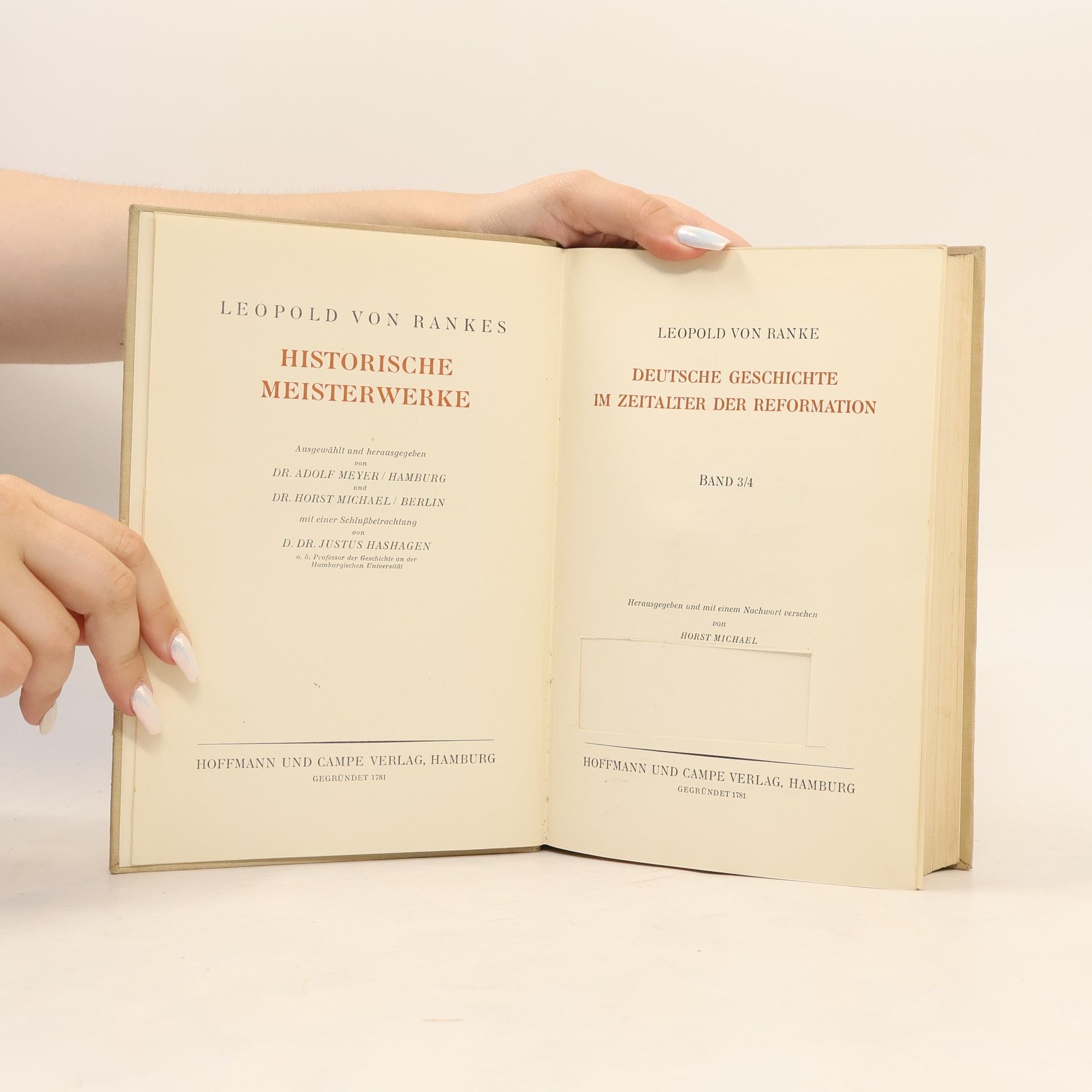 Leopold von Ranke Welt Geschichte. Englische Geschichte II.